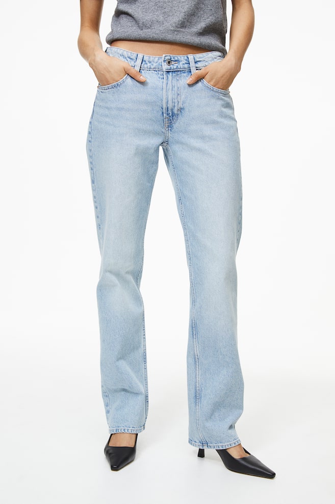 Straight Regular Jeans - Ljus denimblå/Svart/Ljus denimblå/Mörkgrå/dc - 6