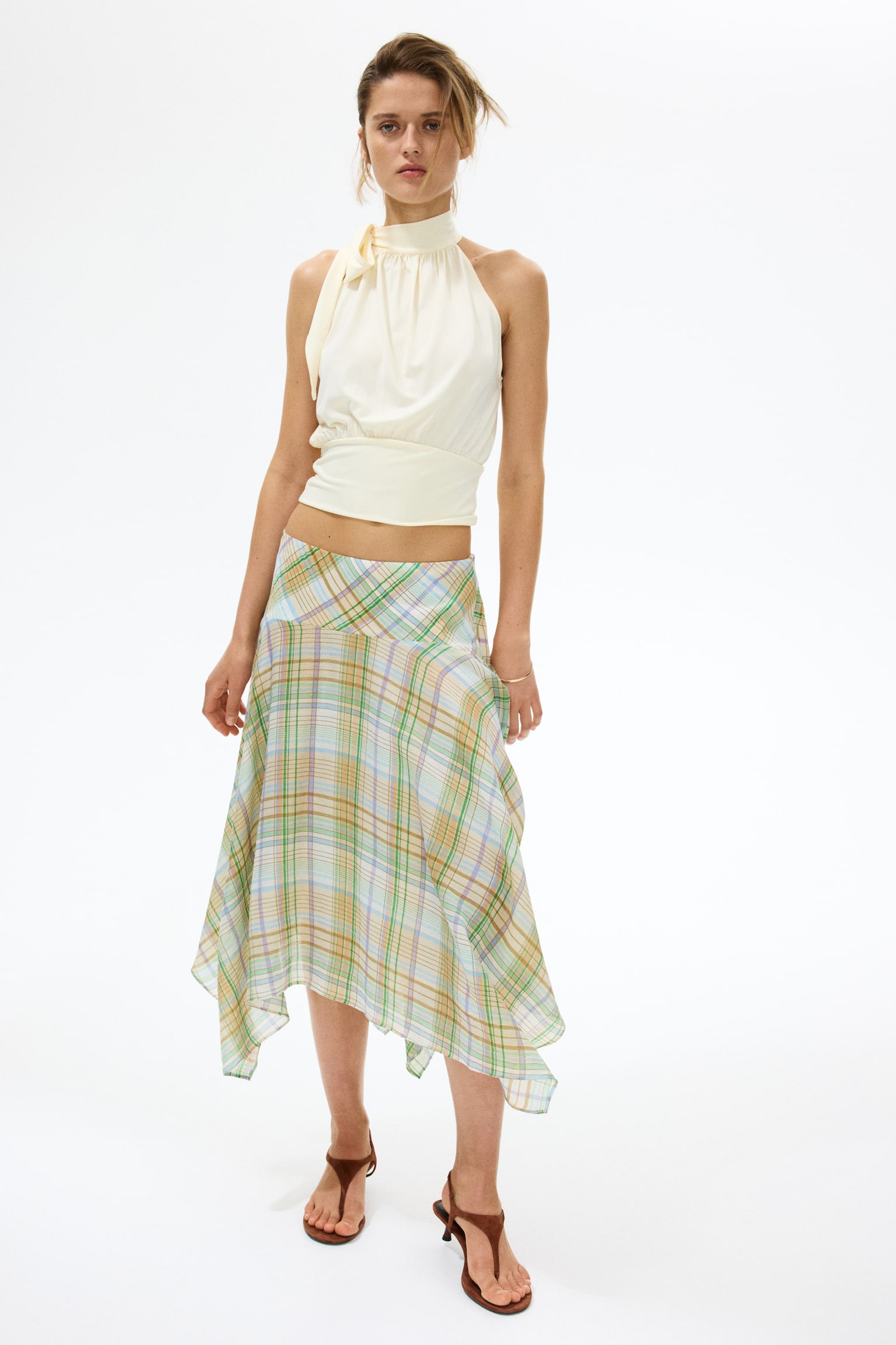 Lyocell-blend handkerchief skirt - 5