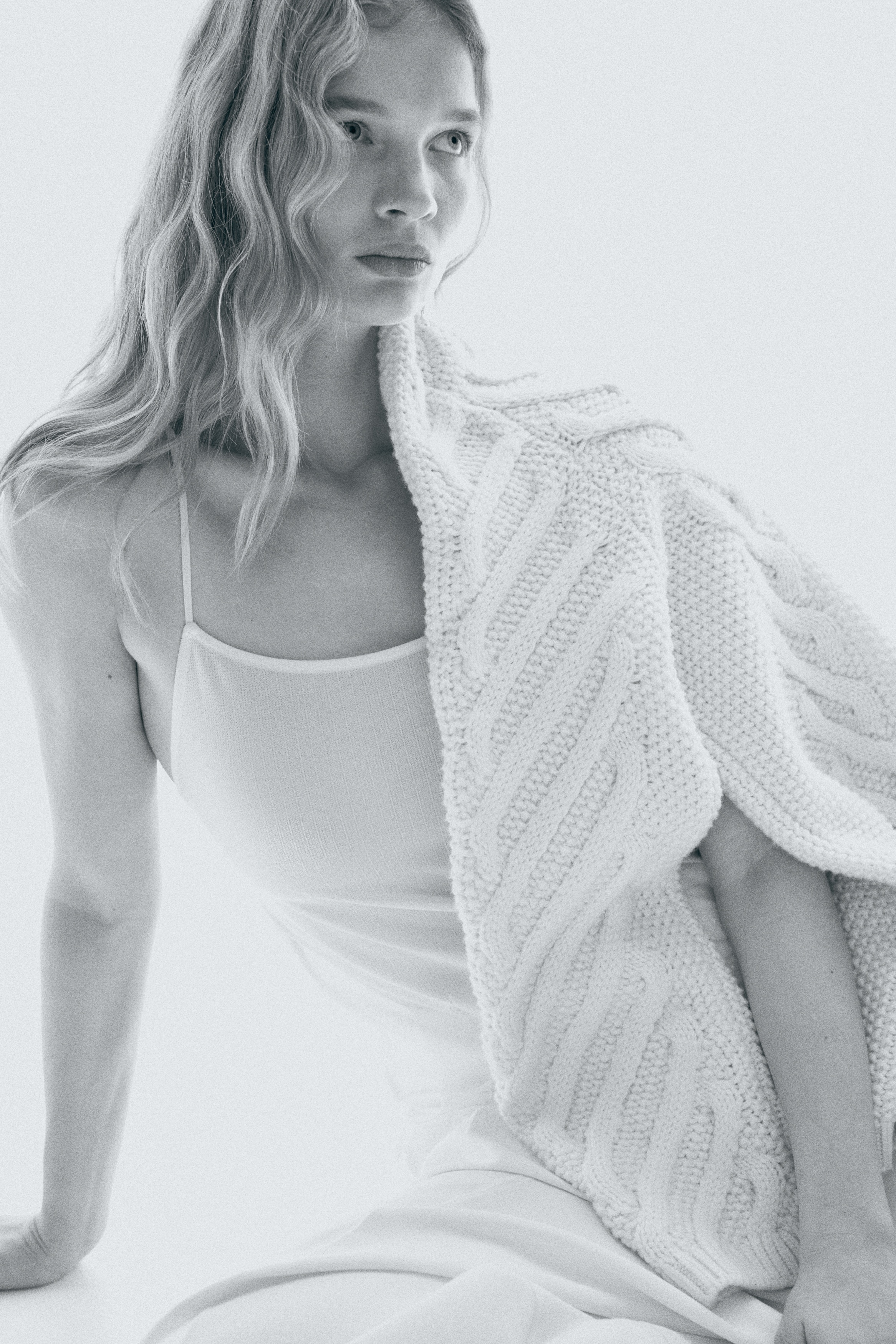 Lace-trimmed strappy top