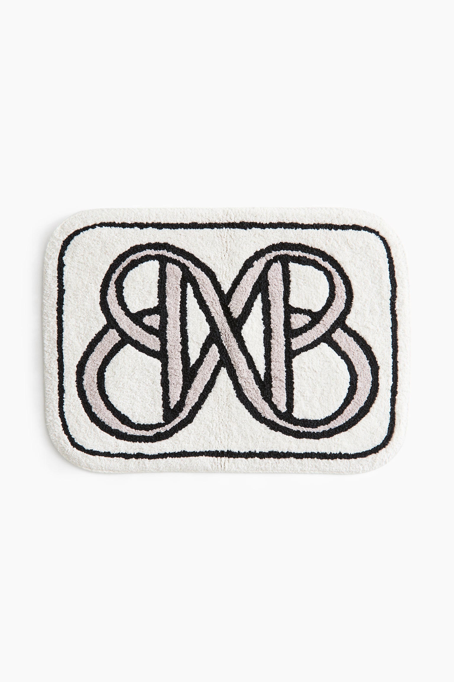 Motif-detail bath mat - White/BM - 1