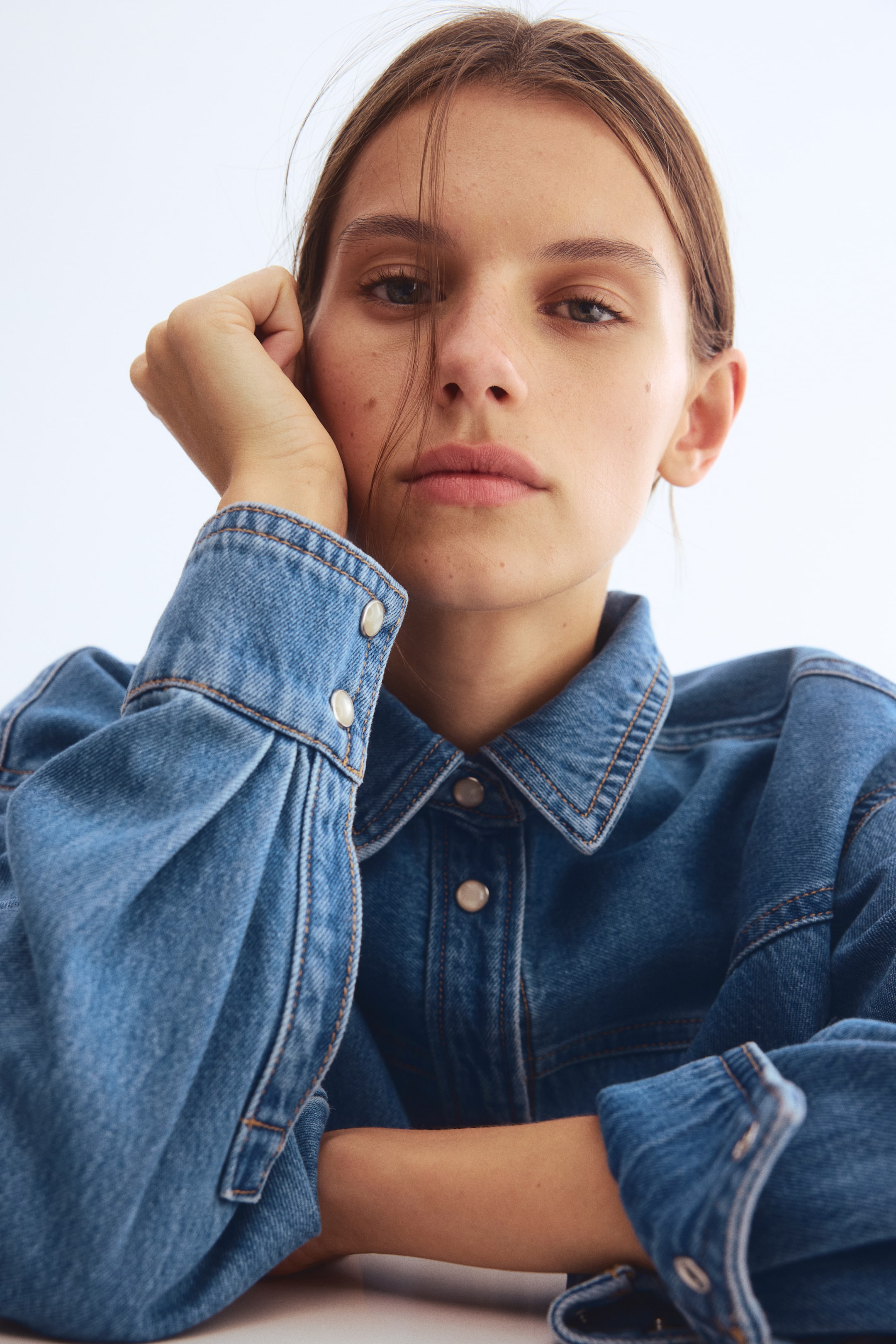 View larger image: Denim Shirt - Denim blue - Ladies | H&M US 3