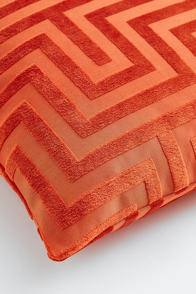Velvet cushion cover - Orange/Light beige/Patterned/Anthracite grey/Patterned/Dark red/Patterned/dc/dc - 2