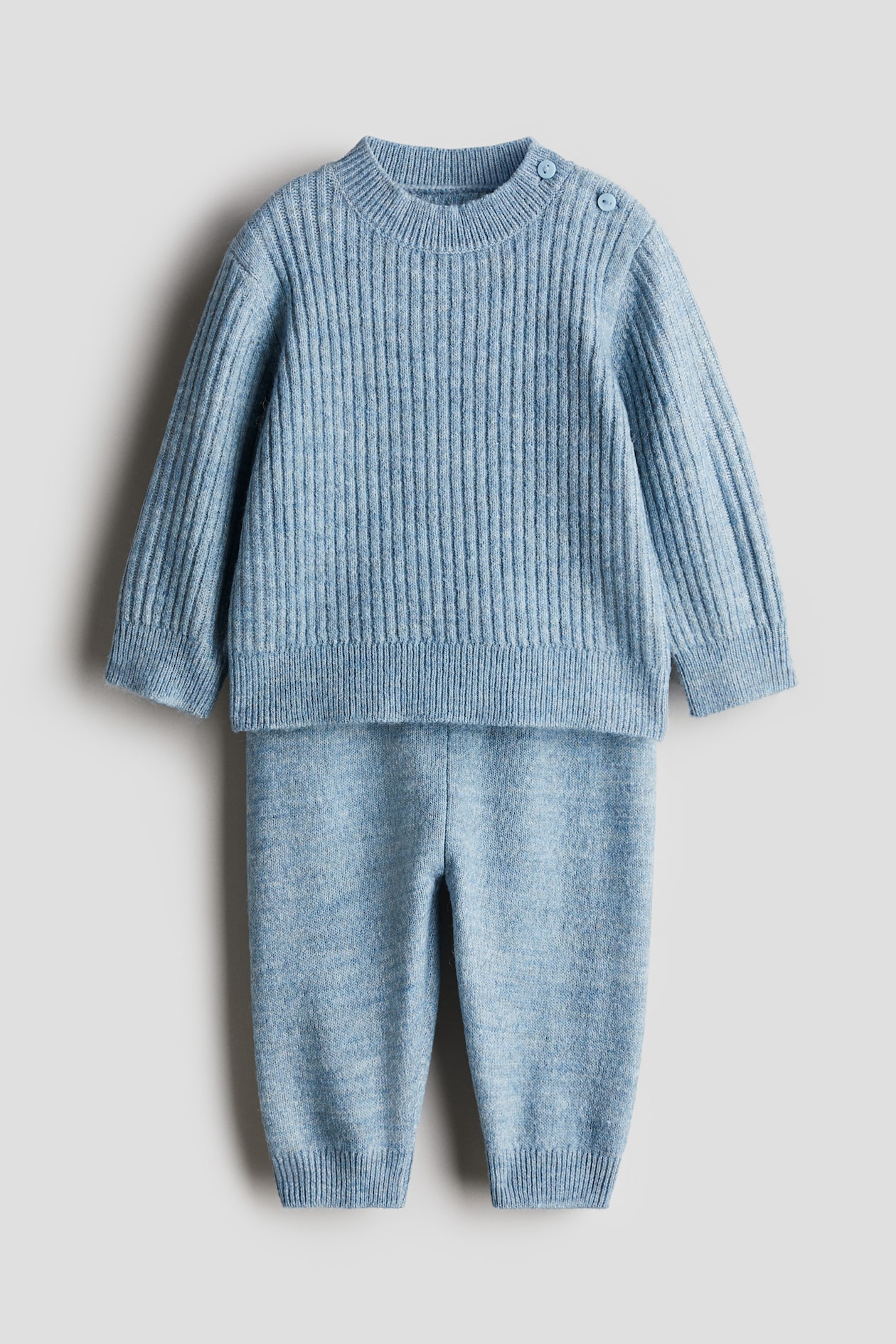 Nini - Three Piece Knit Set  - Blue main image 0
