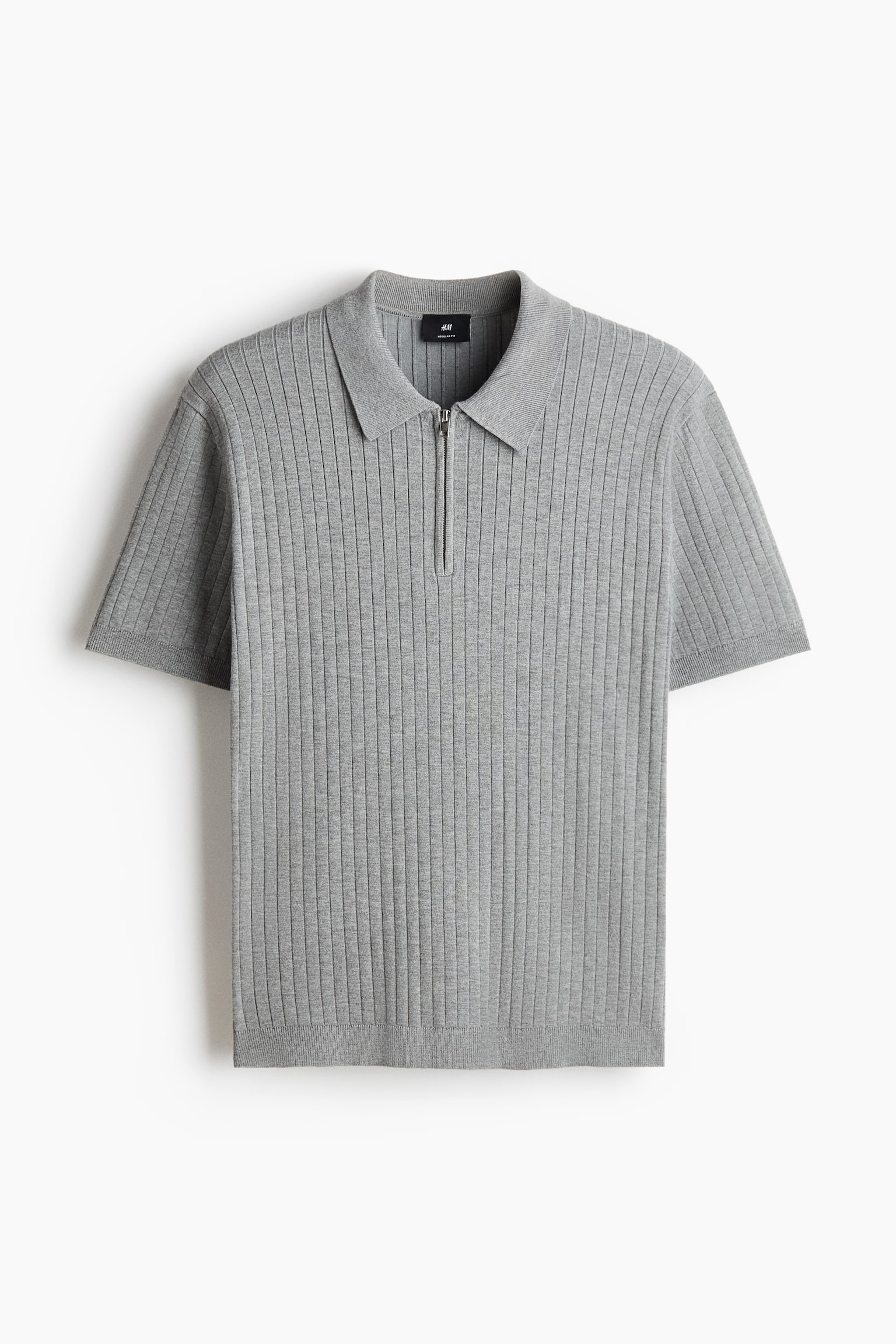 Playera polo Slim Fit - Gris/Azul oscuro/Crema - 1