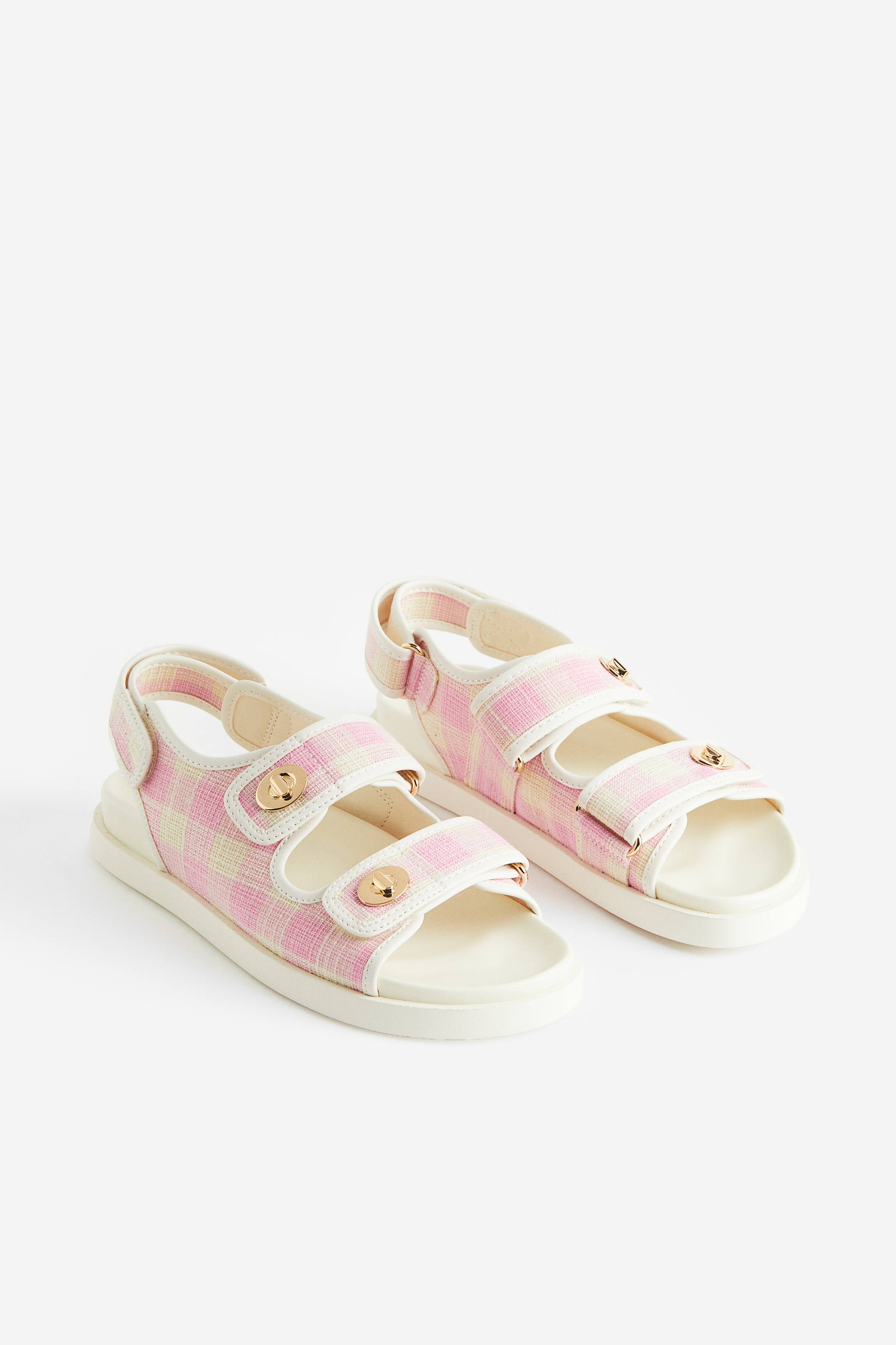 Büyük resmi görüntüle: Sandalet - Açık pembe/Kareli - KADIN | H&M TR 2