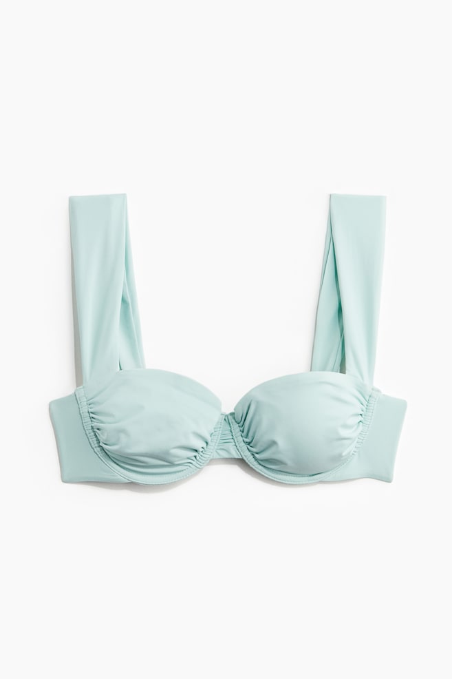Balconette bikini top - Light turquoise - 1