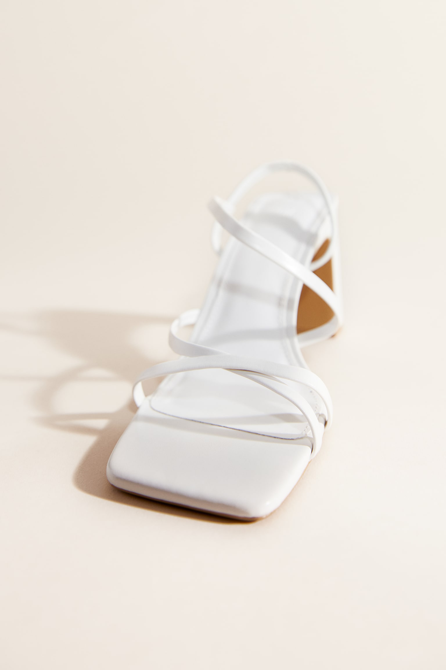 Block-heeled Sandals - White - 2