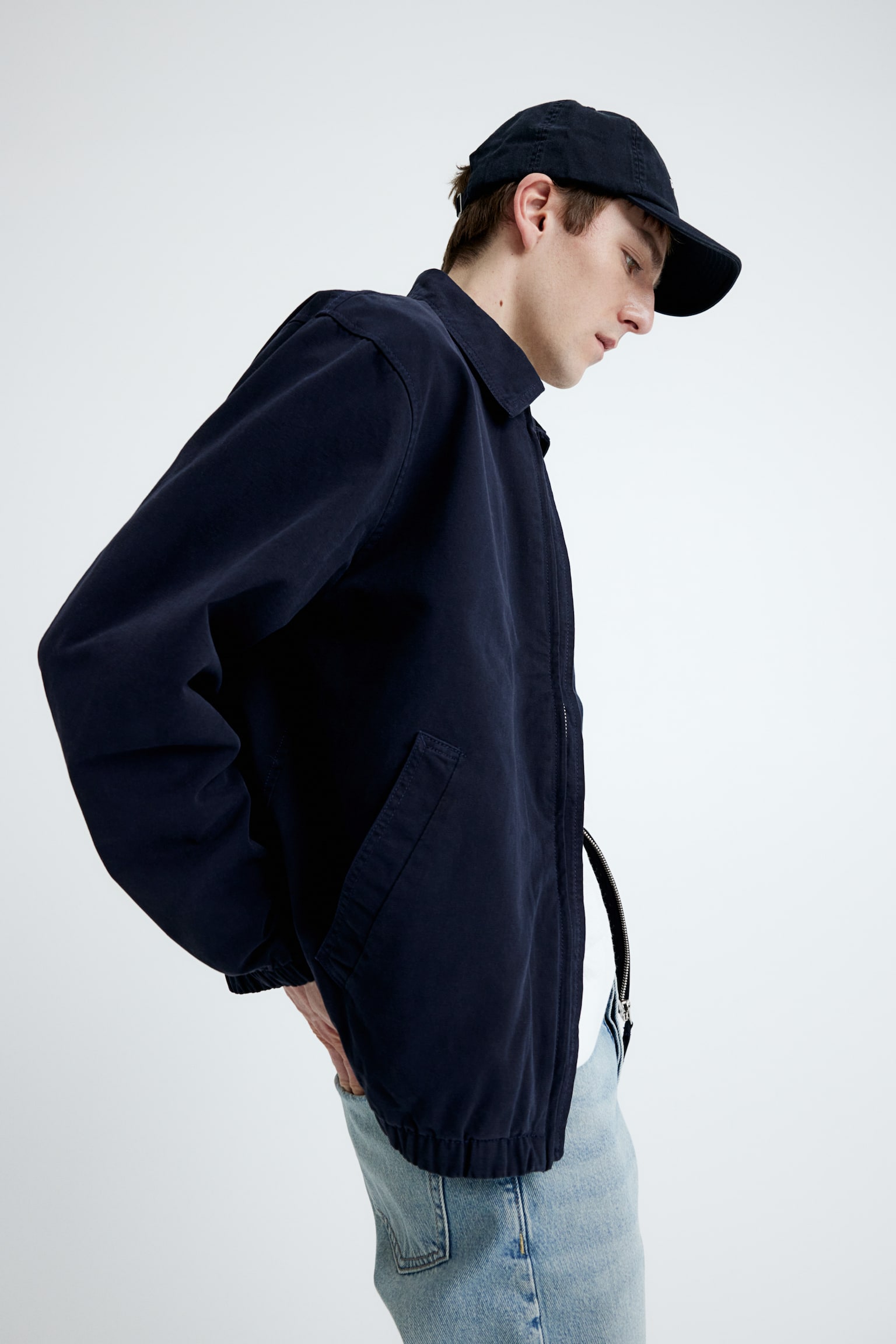 Loose Fit Twill jacket - Navy blue - 6