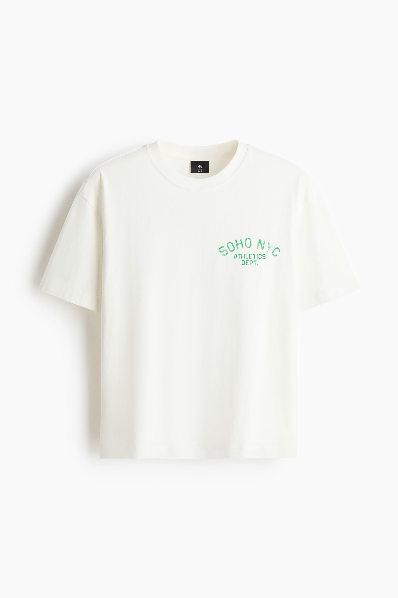 טישירט עם הדפס Loose Fit - לבן/Soho/אפור בהיר מלאנז'/Newport/כחול כהה/New York City/סגול/NYC/בז'/Run Wild/שחור/Golden Sunset/לבן/SoHo - 2