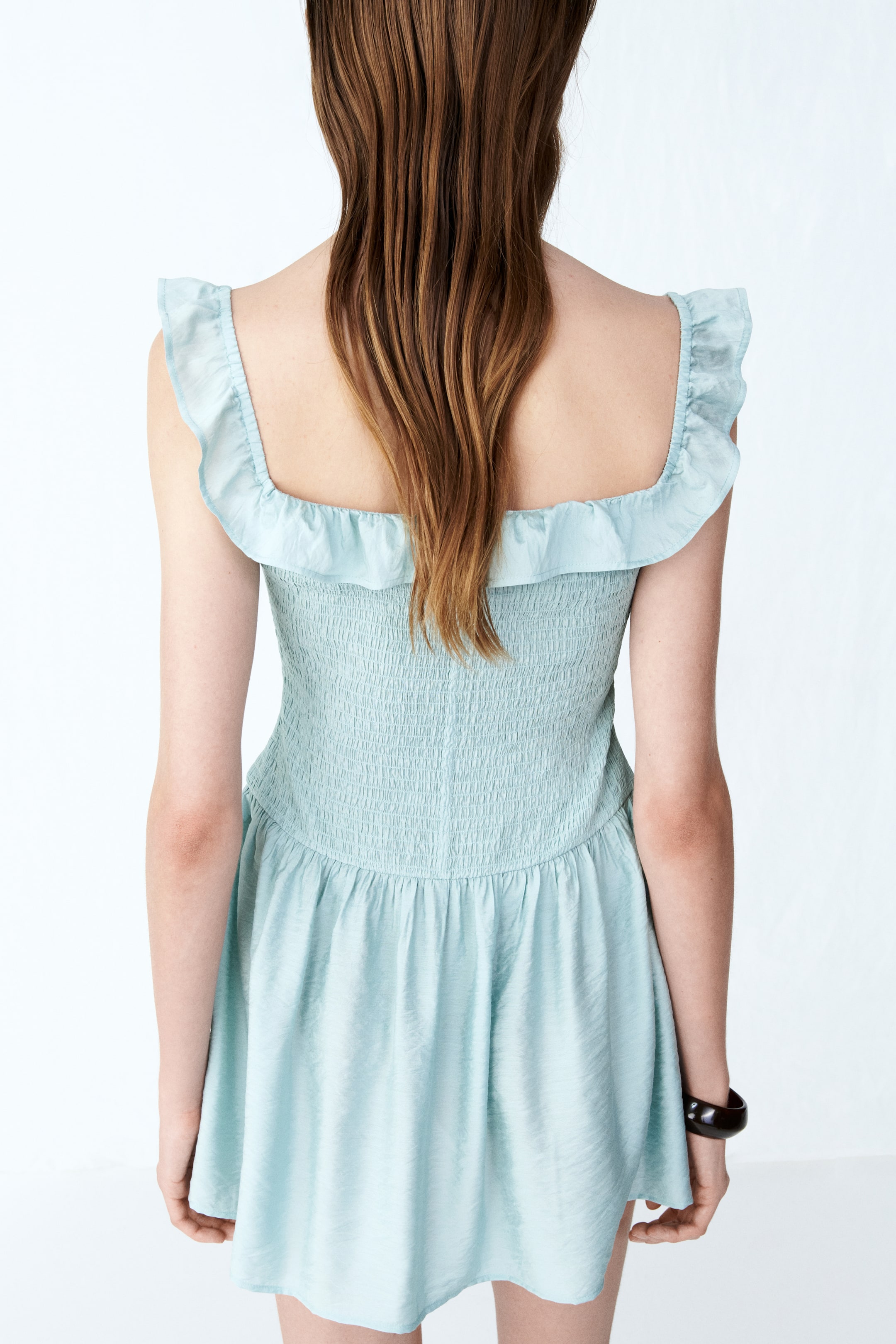 Smocked Off-the-Shoulder Dress