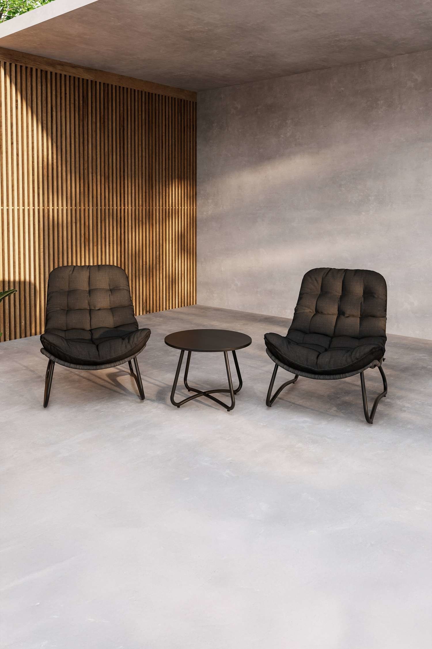 Cala Loungesæt - Stål, Antracit