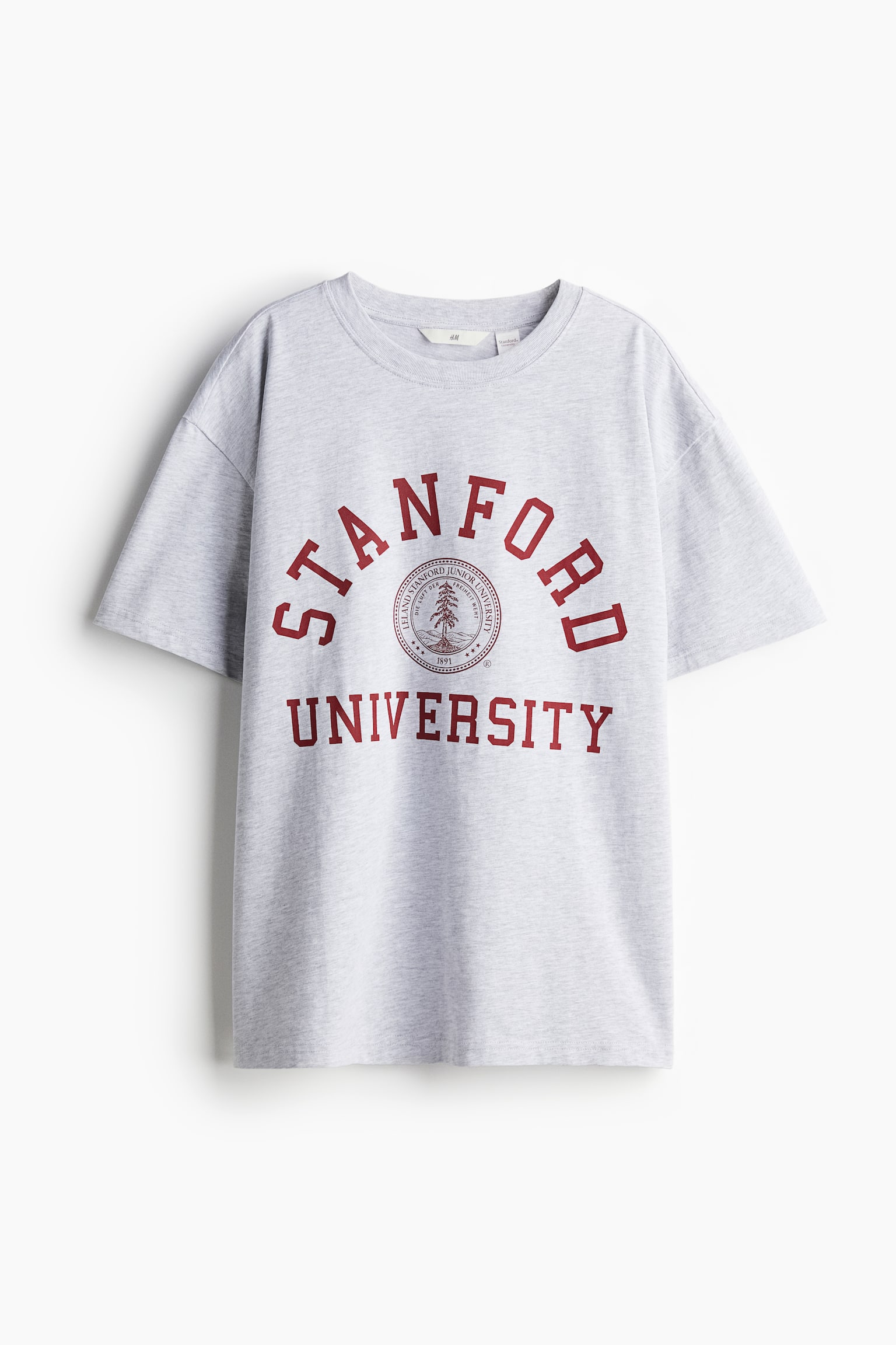 Oversized printed T-shirt - Grey marl/Stanford University/Dark grey/George Michael/White/The Rolling Stones/White/The Rolling Stones/Cream/Nirvana/White/The Beatles/Cream/Smiley® Originals/Dark grey/AC/DC/Dark grey/Def Leppard - 2