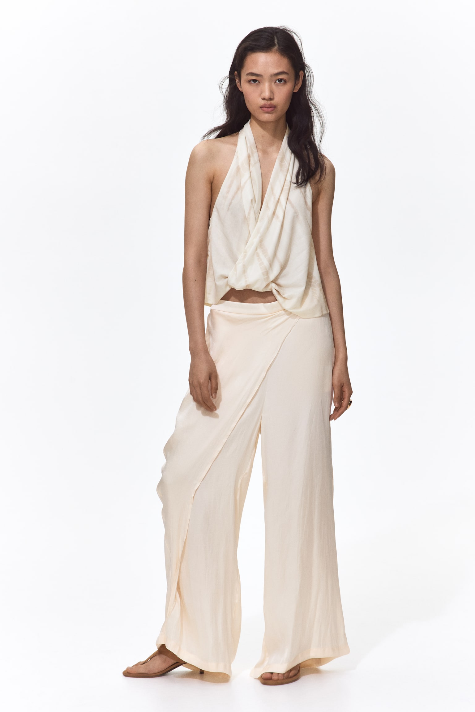 Twist-detail halterneck top - 5