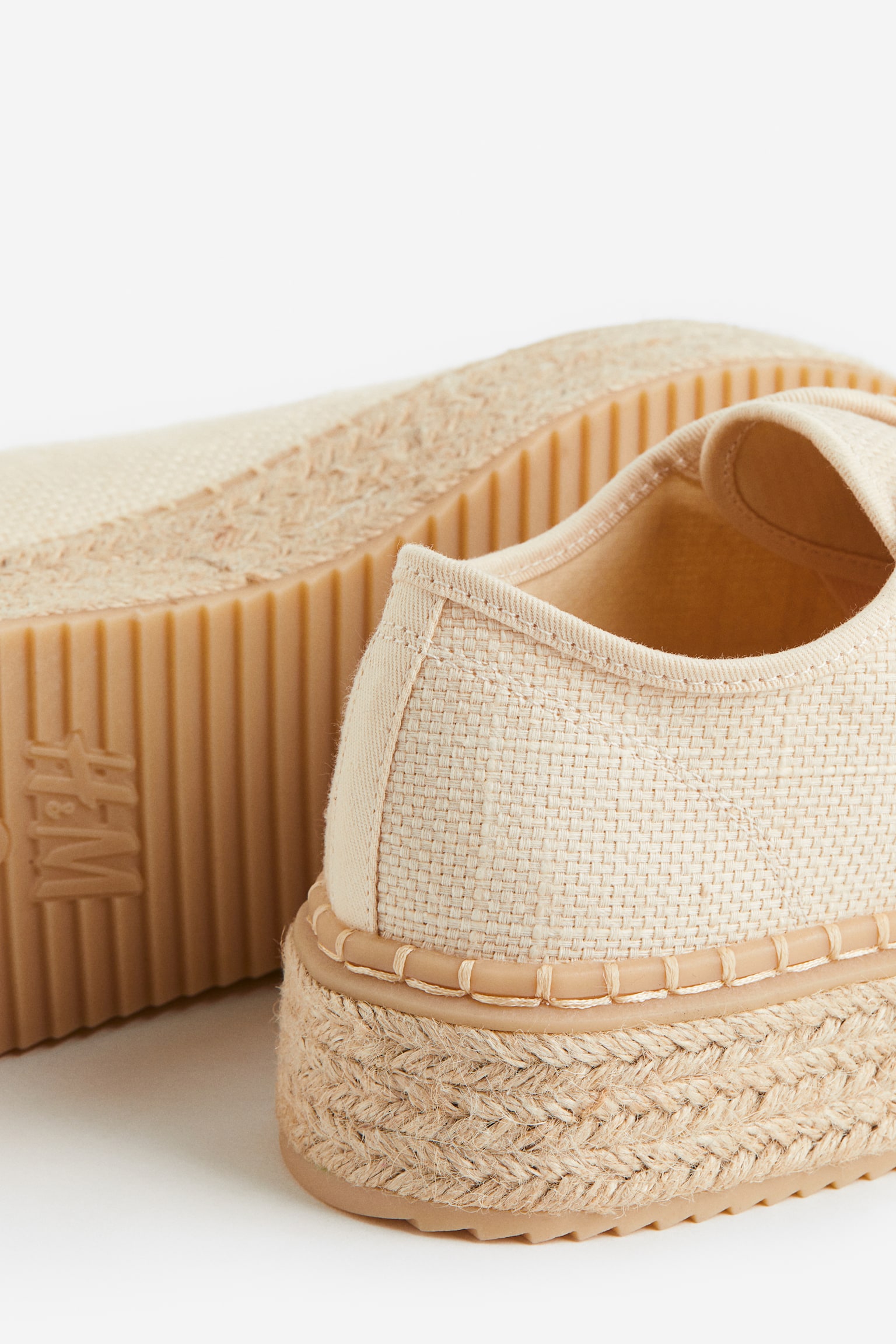 Espadrille Sneakers - Beige/Light khaki green - 2