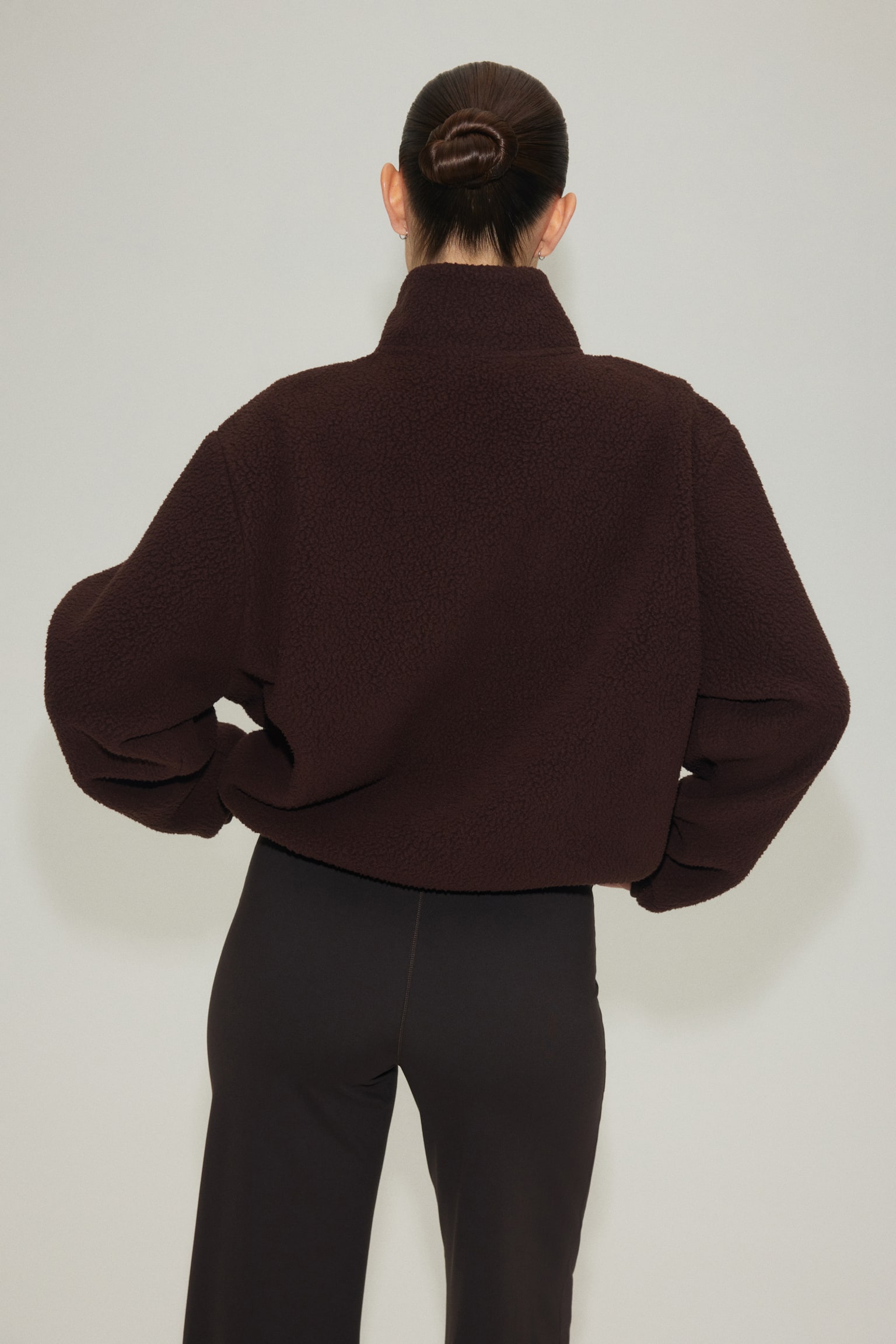 ז'קט ספורט טדי - חום חם/שנהב - 6