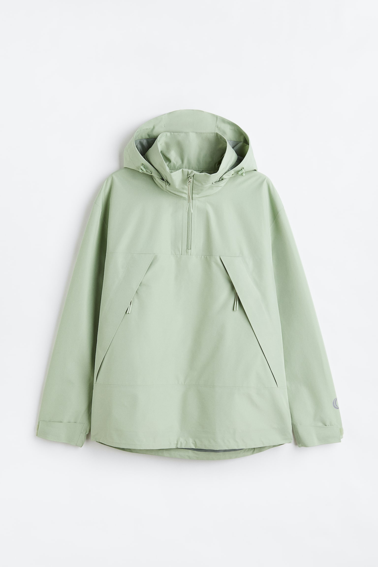 Relaxed Fit Water-resistant popover jacket - Sage green - 1