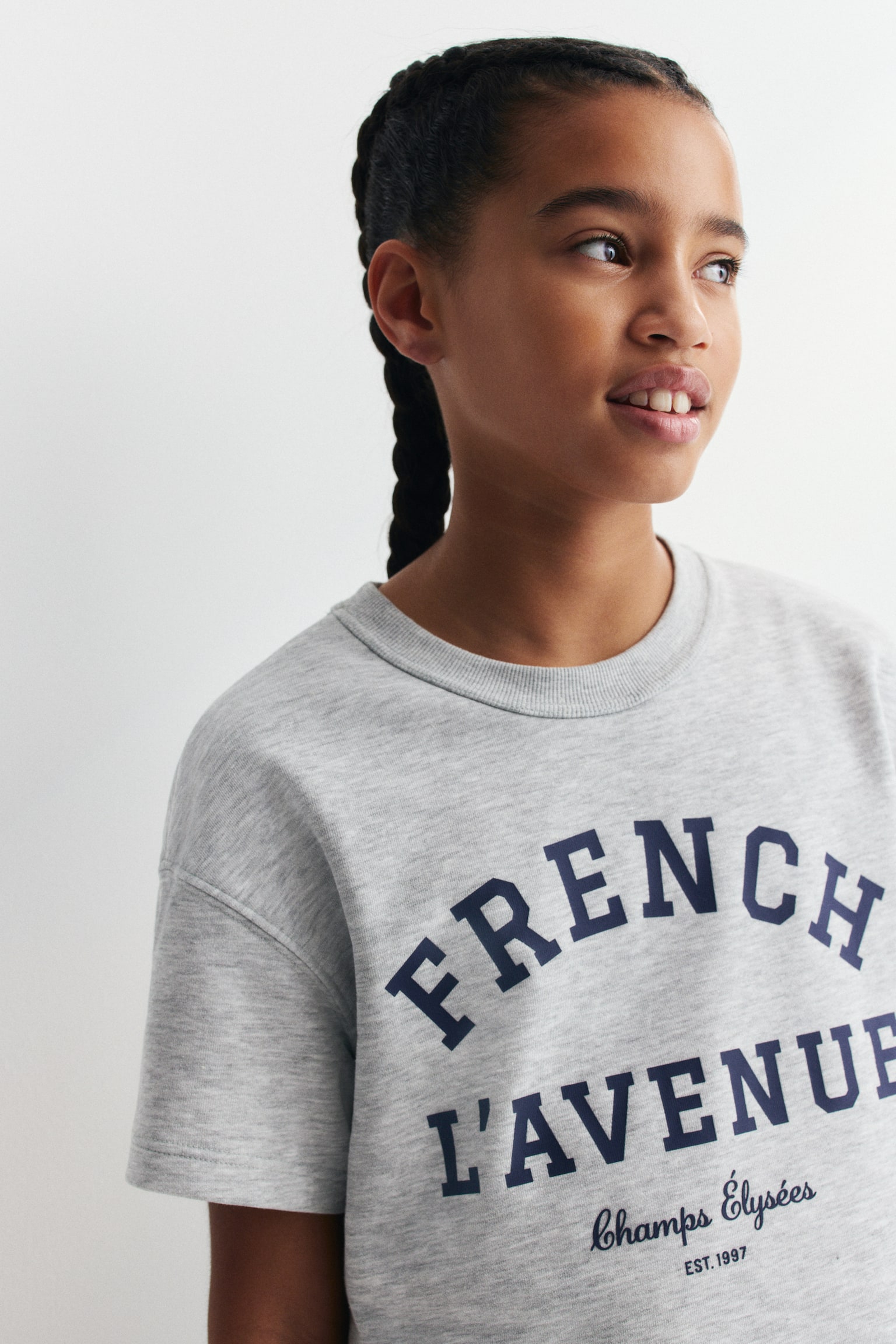 Ensemble imprimé 2 pièces - Gris clair chiné/Rose clair/Cannes - 5