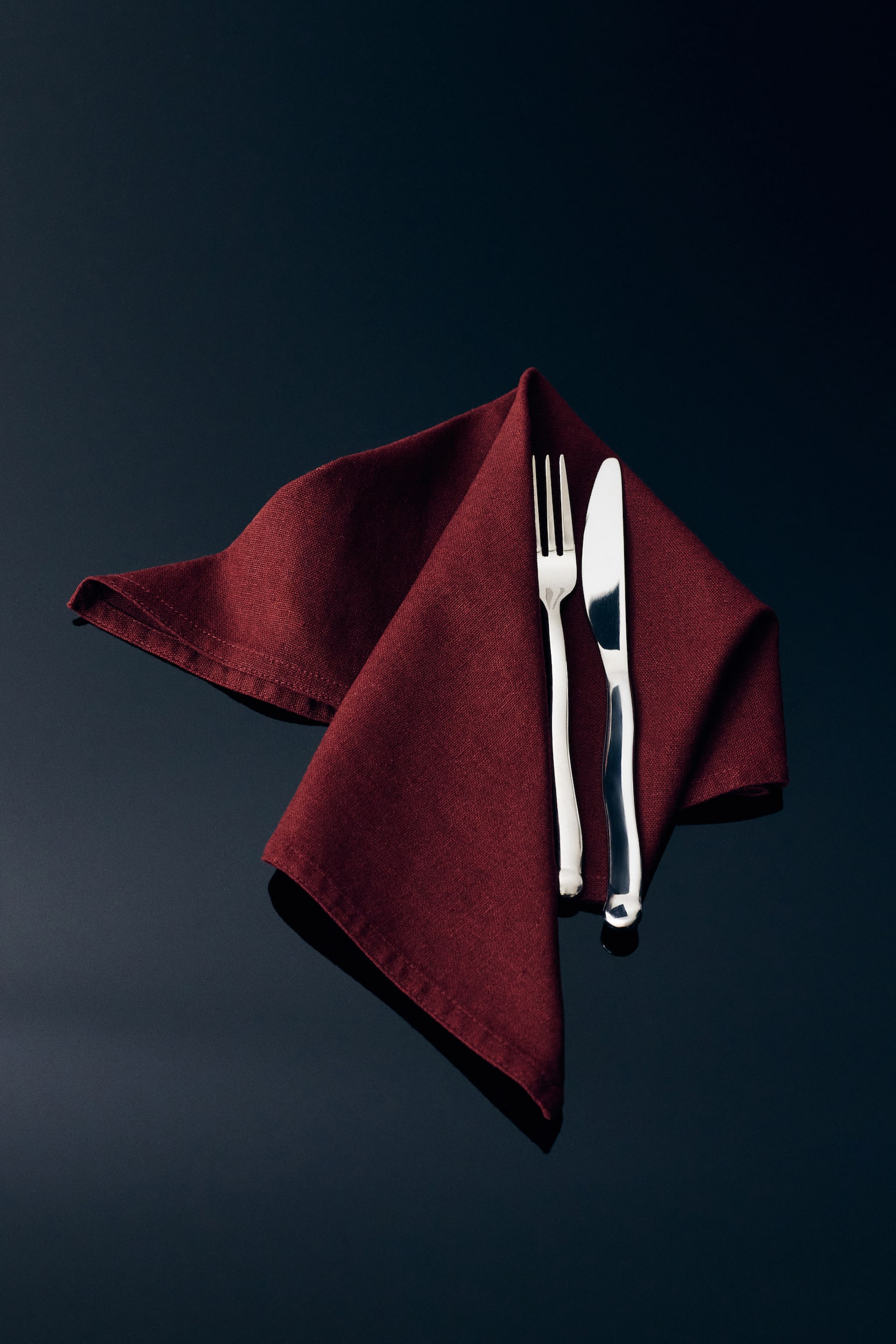 4-pack linen-blend napkins - Burgundy/Beige/Mole/White/Light dusty blue/Dark brown - 1