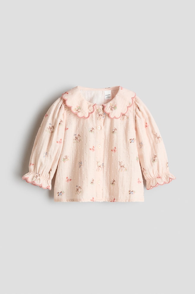 Cotton Muslin Blouse - Light pink/Bambi - 1