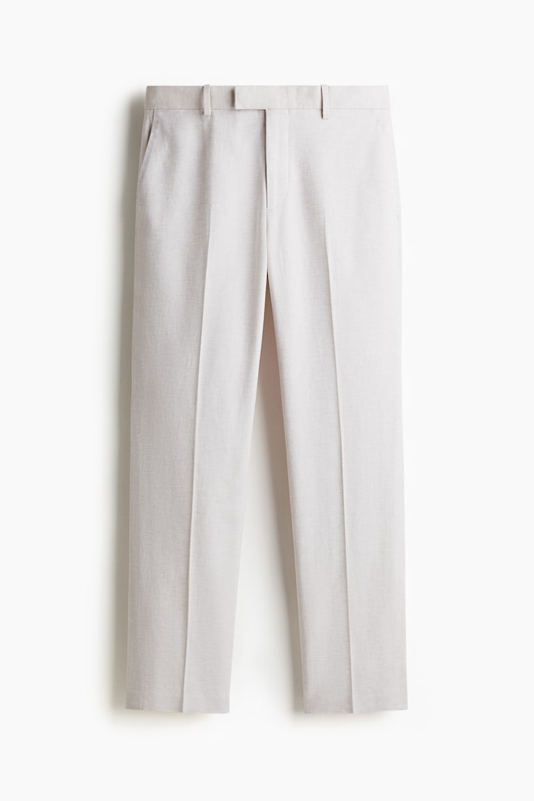 Elegantne pantalone od mešavine lana Regular Fit