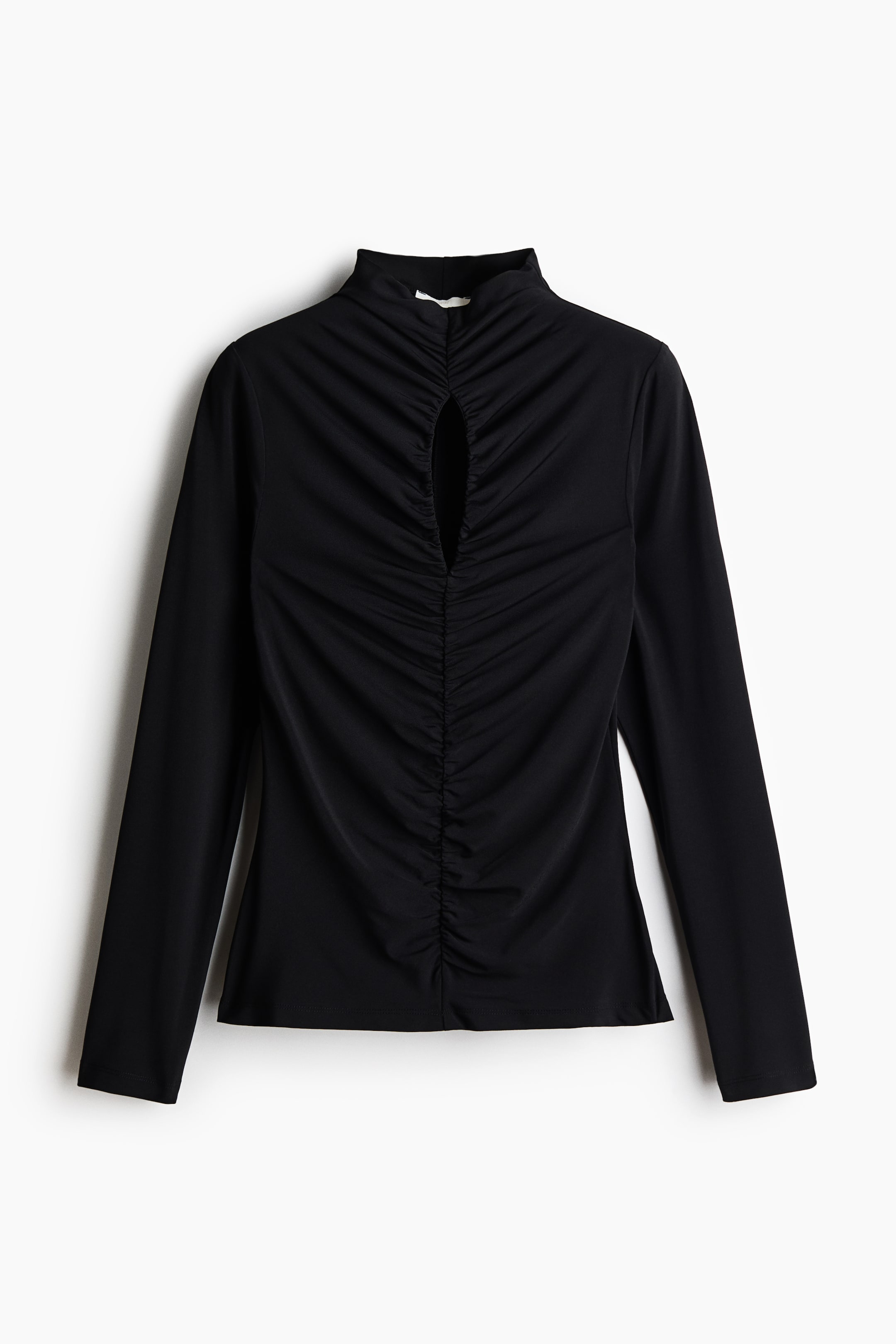 View larger image: Draped cut-out top - Black - Ladies | H&M 1