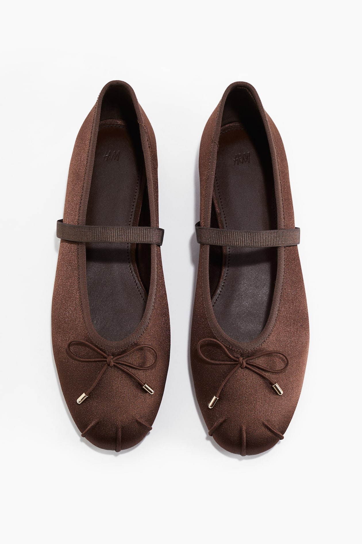 Satin Mary Janes - Dark brown - Ladies | H&M US