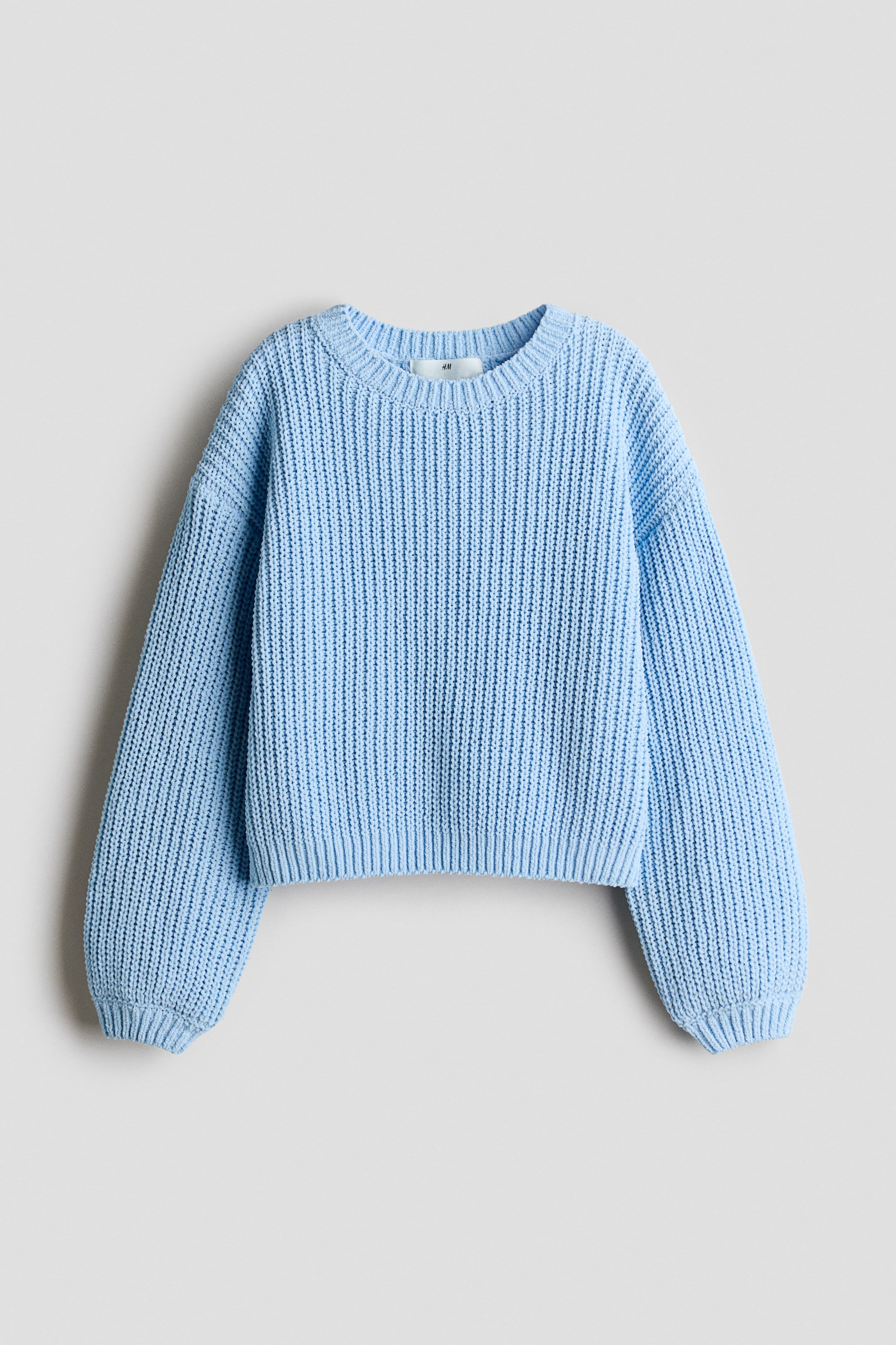 View larger image: Chenille-knit jumper - Blue - Kids | H&M GB 1