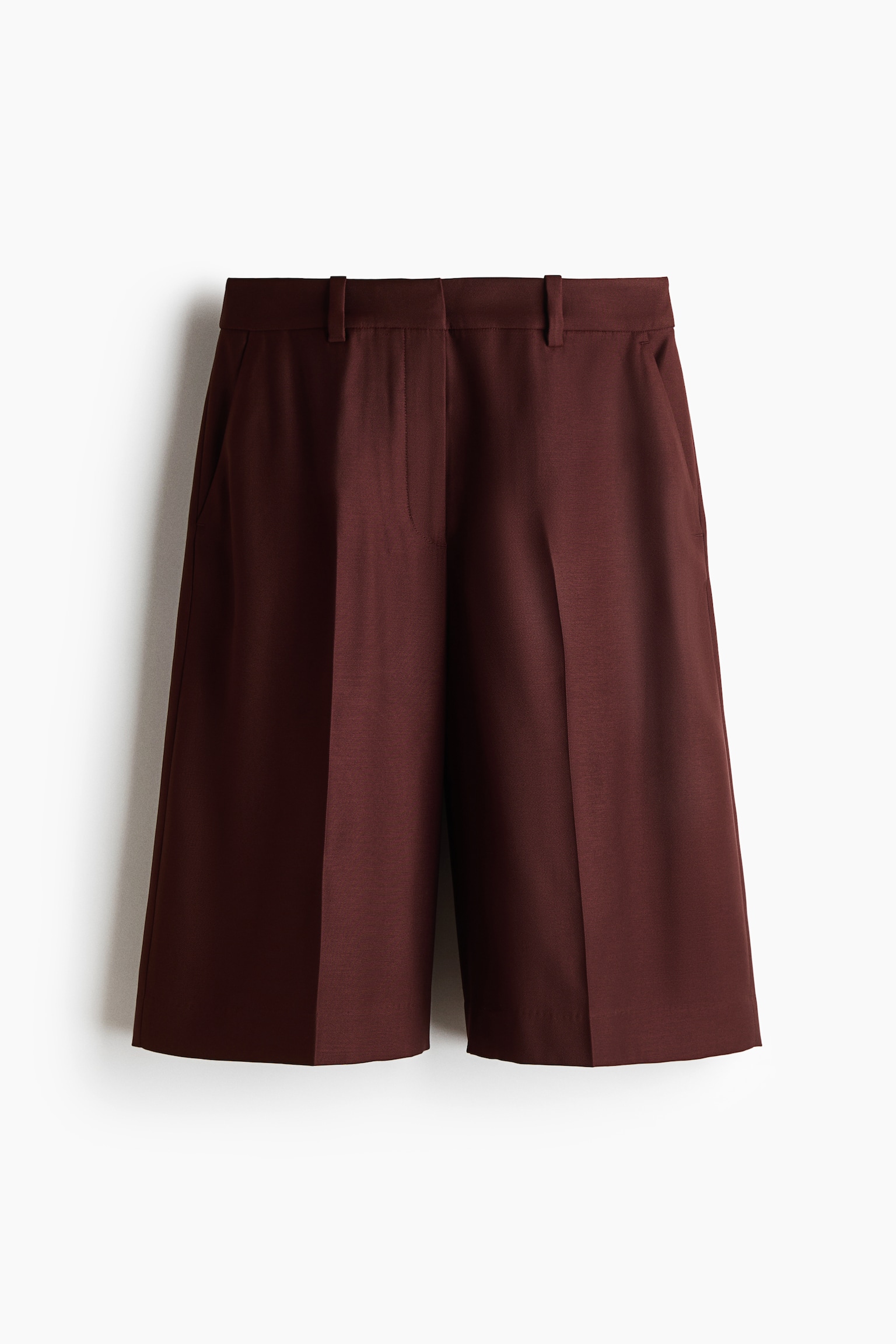 Dressy Bermuda Shorts - Brown - 1