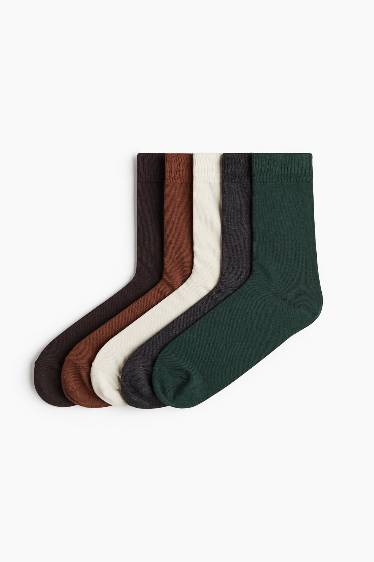 slim fit dress slacks Men's Olive Green Mix Set Socks