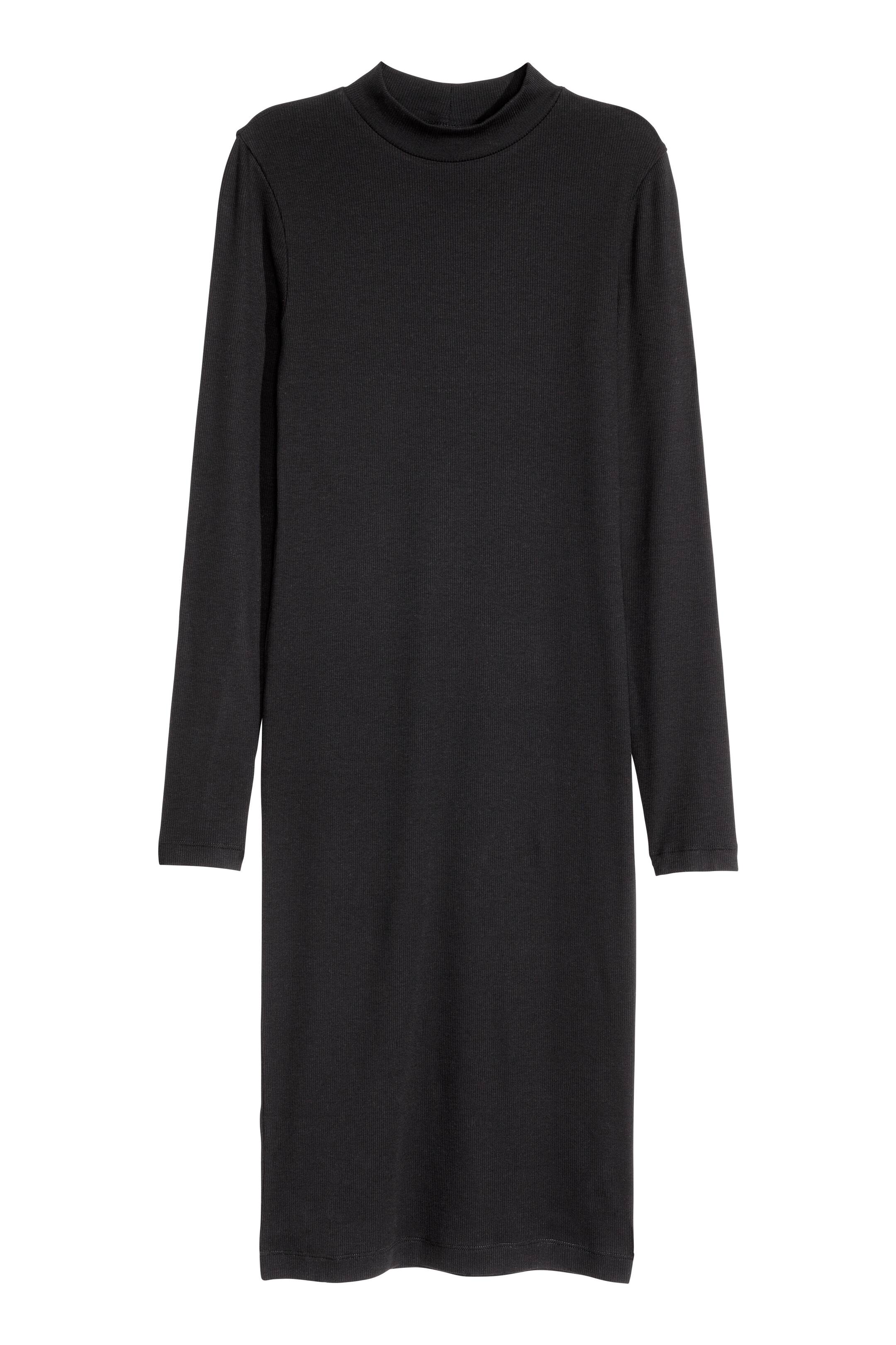 Nagyobb kép megtekintése: Bordázott ruha - Fekete - NŐI | H&M HU 1