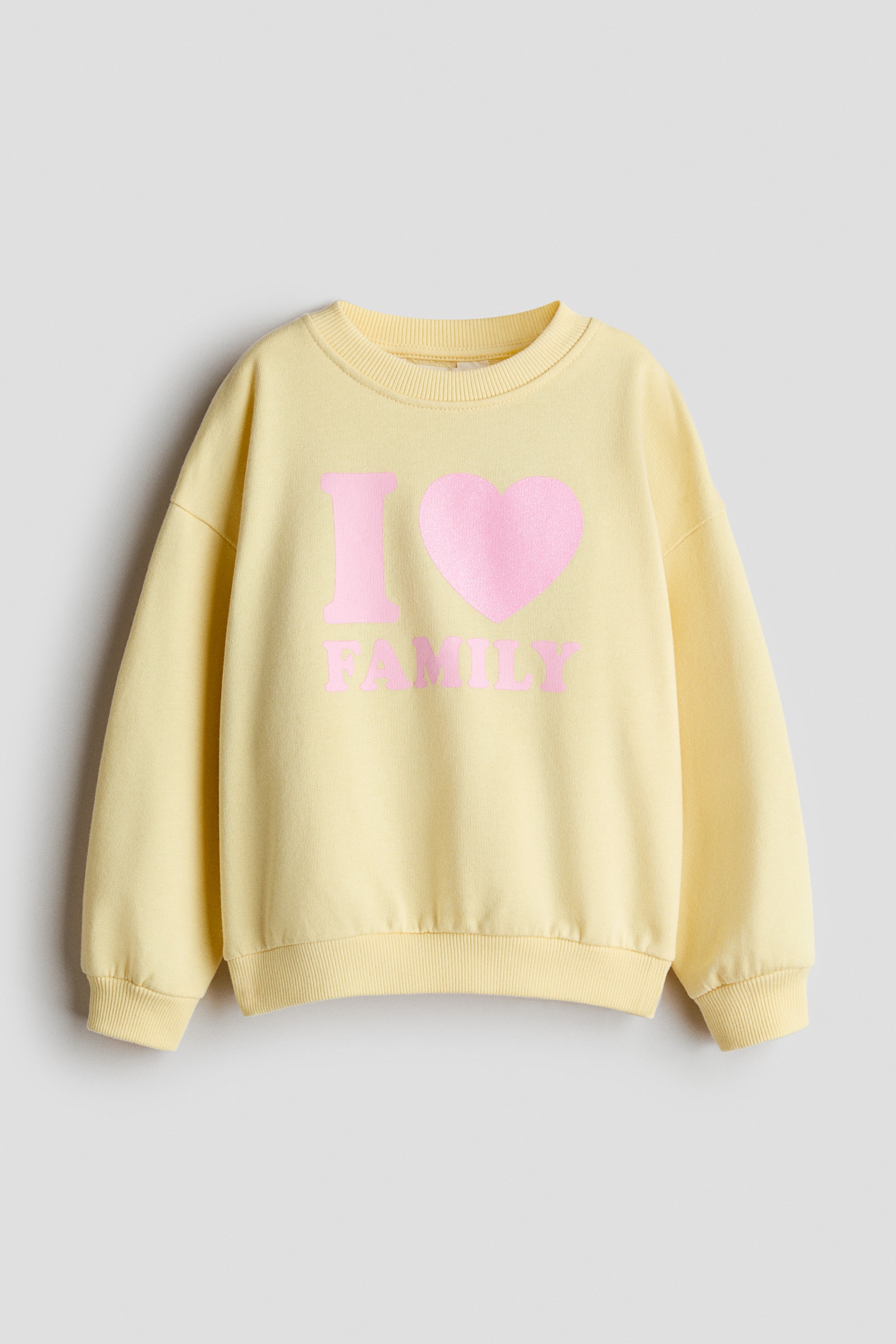 Motif-detail brushed-inside sweatshirt - Yellow/Heart/White/Cherries/Ivory/Milan/Light grey marl/Mon Amie/Light pink/Strawberries/Light turquoise/Paris/Dark brown/Amour/Mole marl/Pegasus