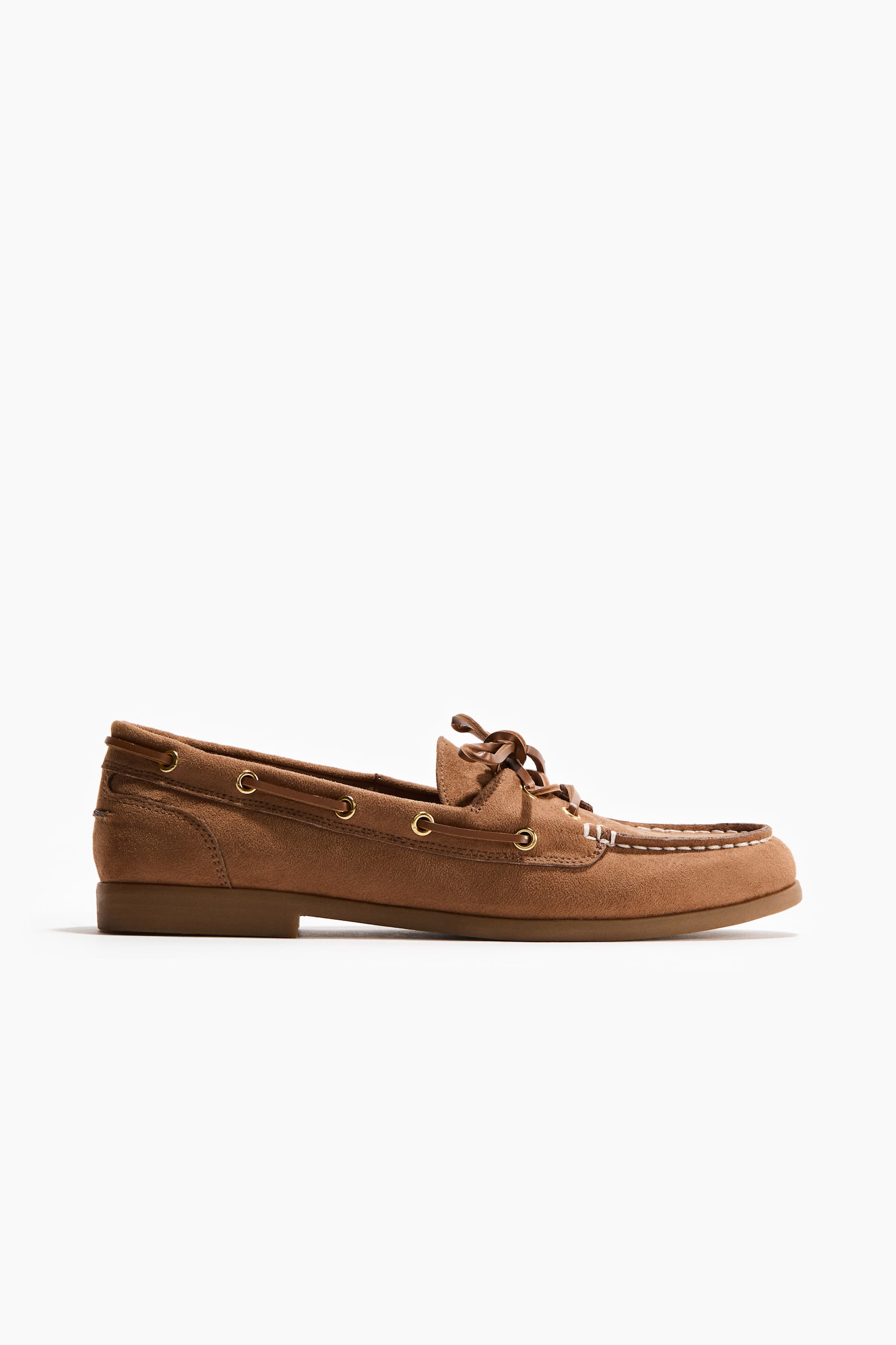 Женские кроссовки H&M Deck, цвет: Тёмный бежевый — фото 3