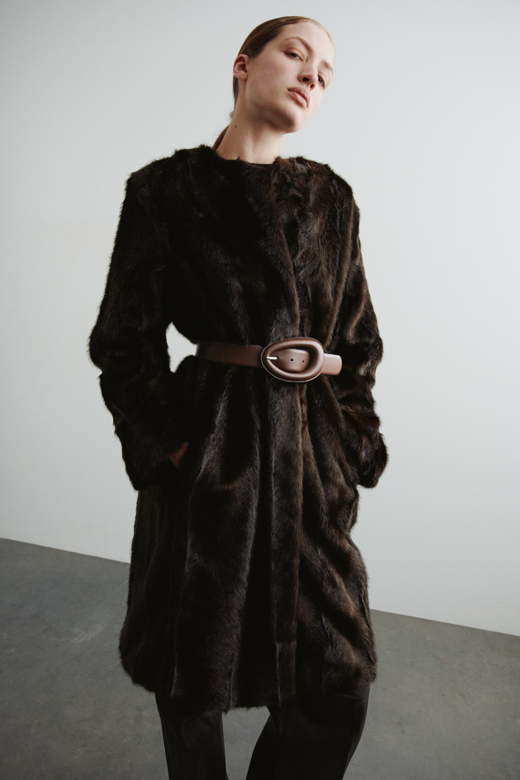 View larger image: Coated waist belt - Brown - Ladies | H&M GB 2