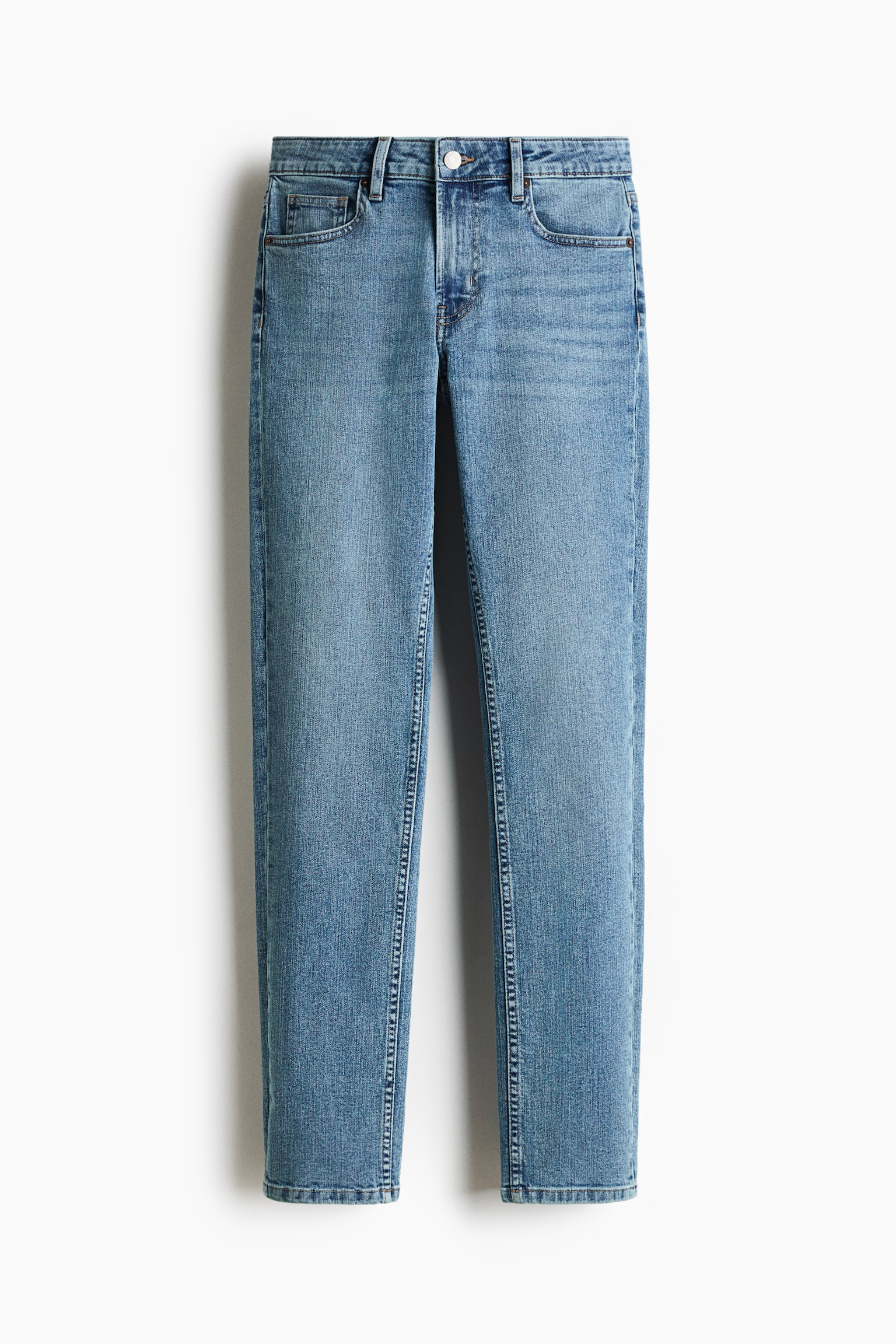 Skinny Regular Waist Jeans - Màu xanh denim/Màu đen denim/Màu xanh denim đậm - 1