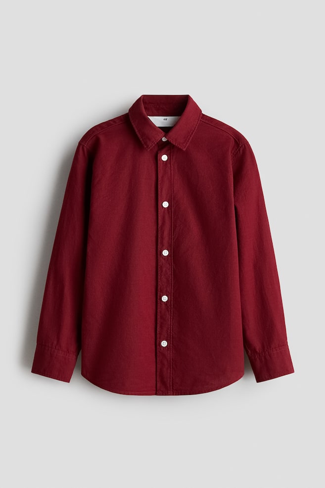Cotton Shirt - Red/Light blue/Light blue - 1