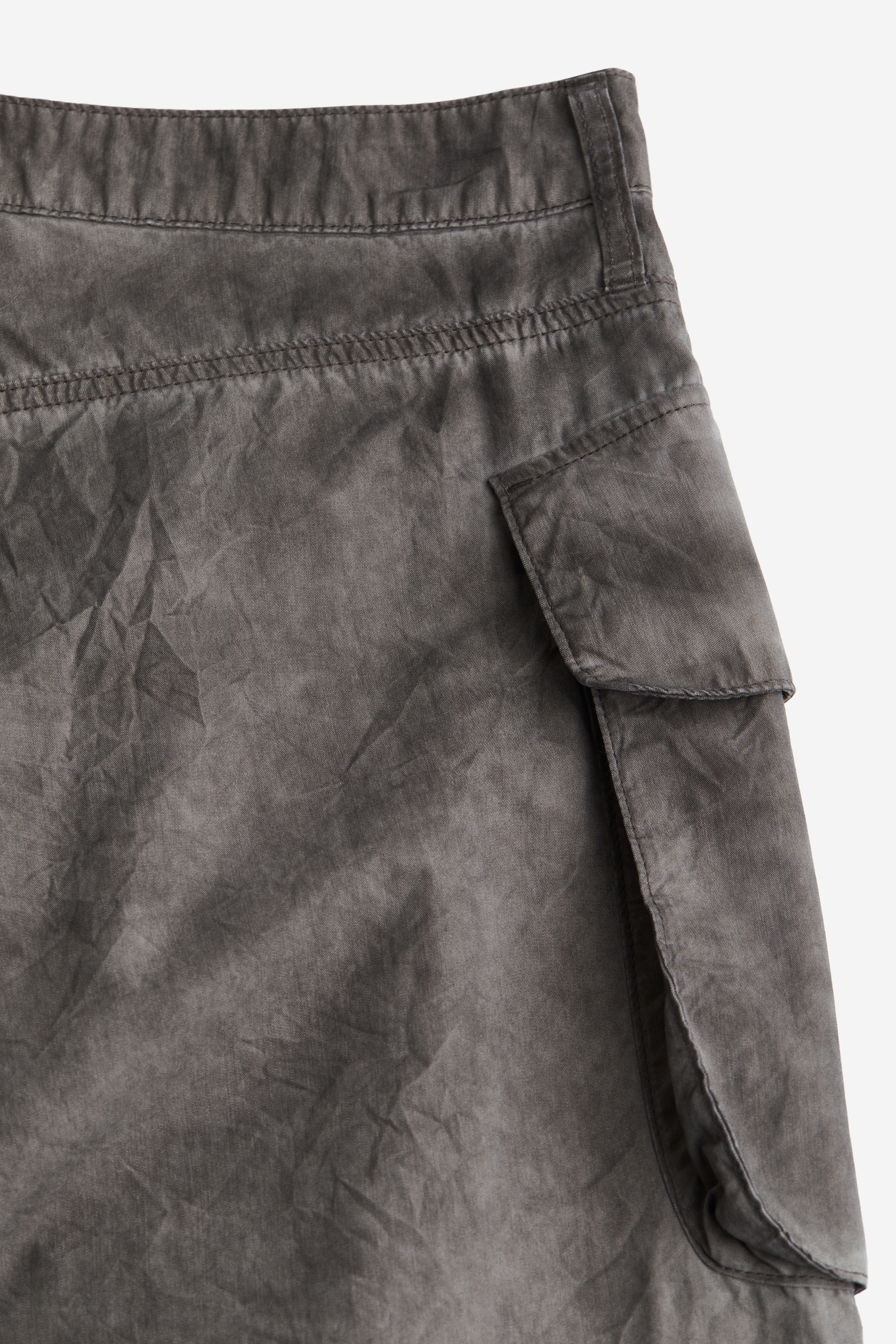 Distressed-look cargo trousers