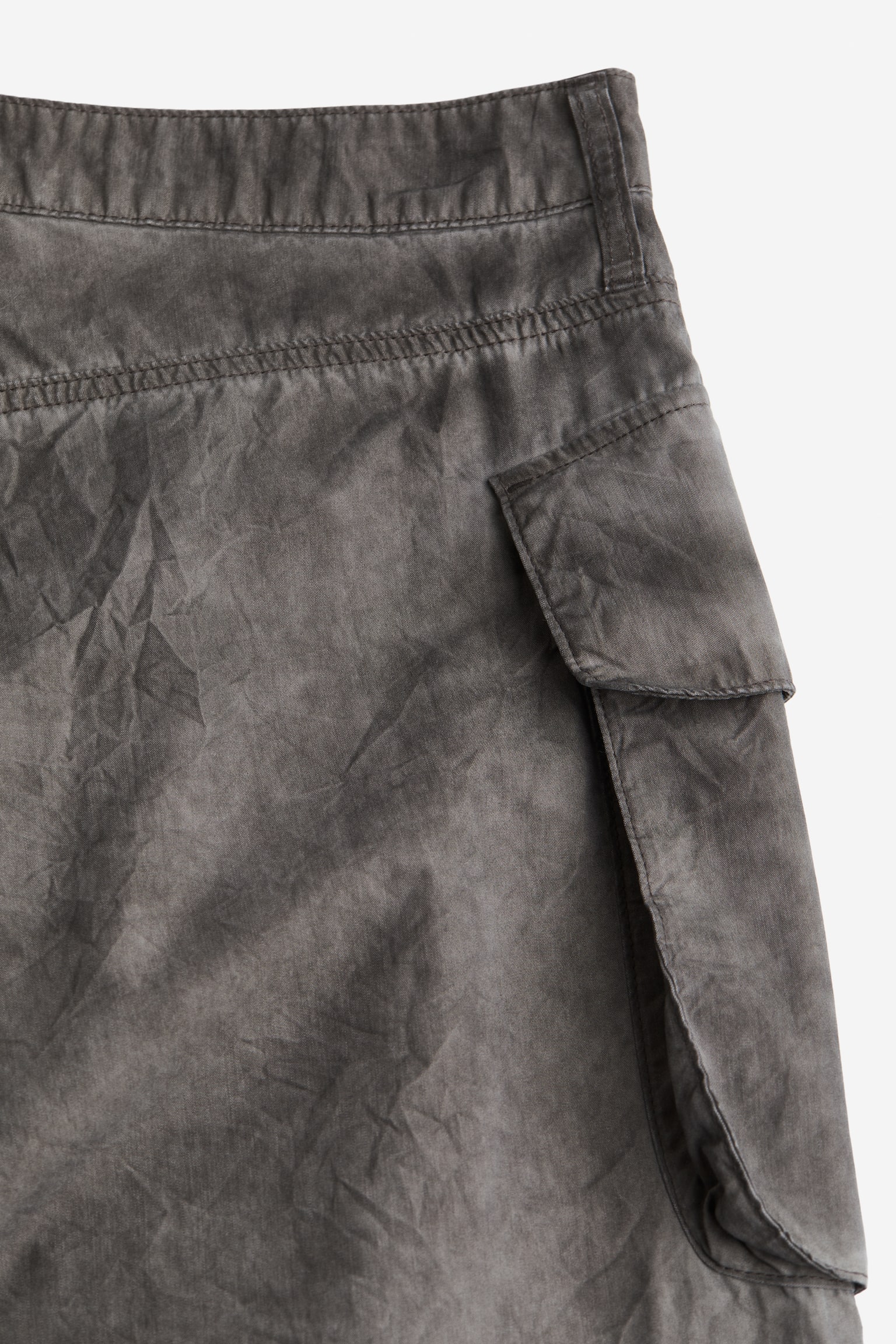 Distressed-look cargo trousers - Dark grey - 5