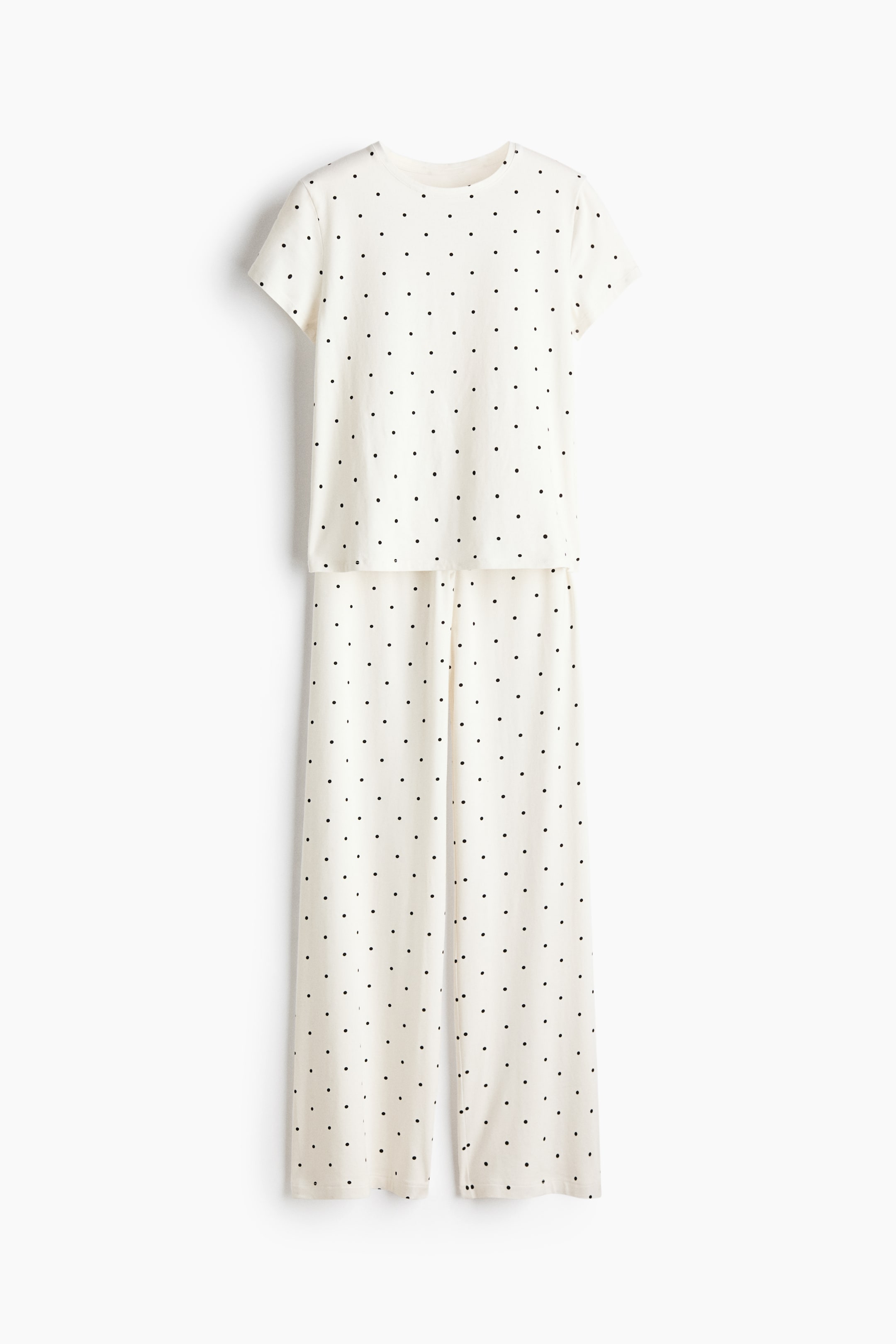 View larger image: Cotton-blend pyjamas - Ivory/Polka dot - Ladies | H&M 1