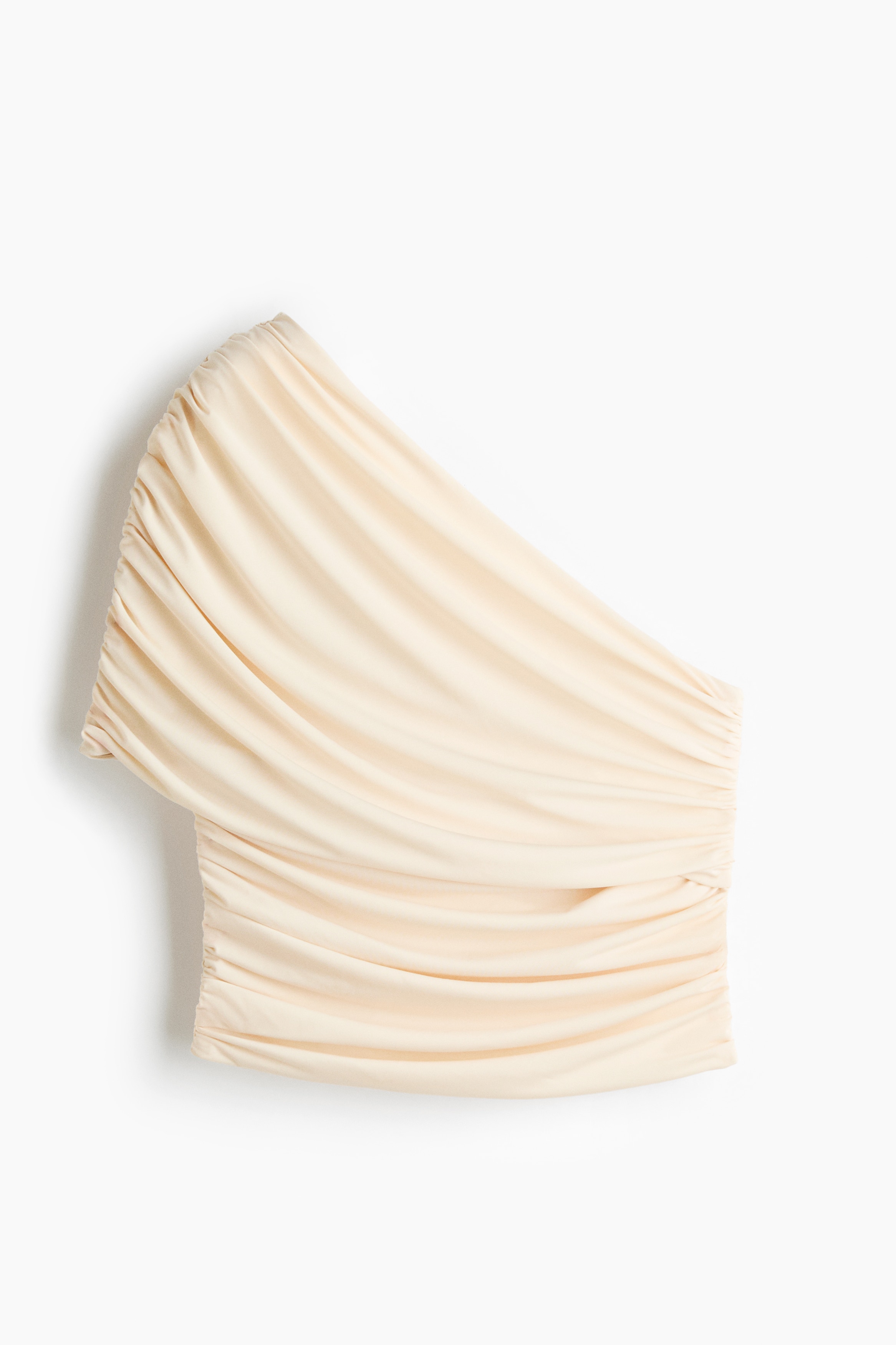 Draped one-shoulder top