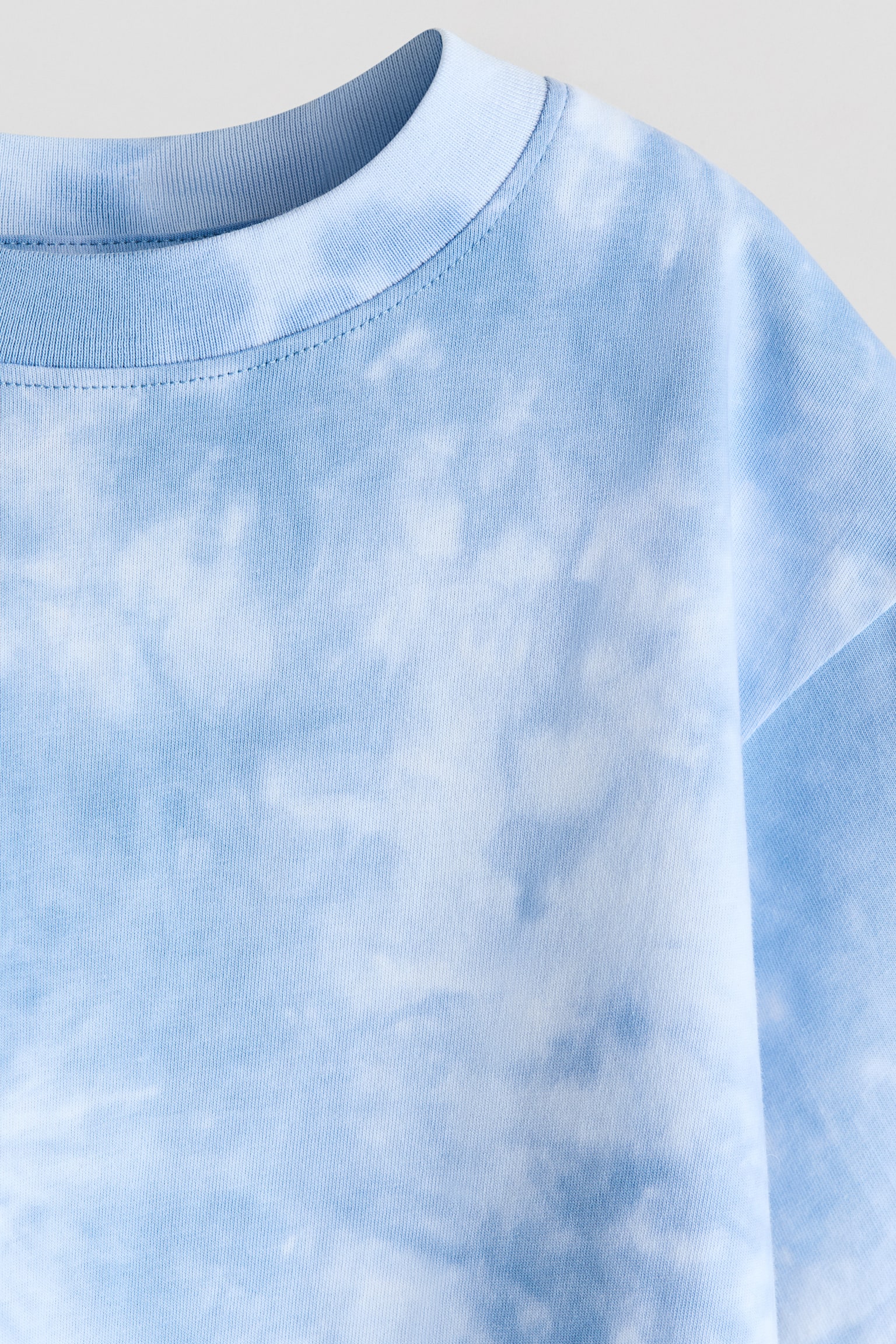 T-shirt de corte solto estampada - Azul claro/Tie-dye/Branco/Marmoreado/Cinzento/Los Angeles/Creme/Effortless/Vermelho/Skate/Branco/Grafíti - 2