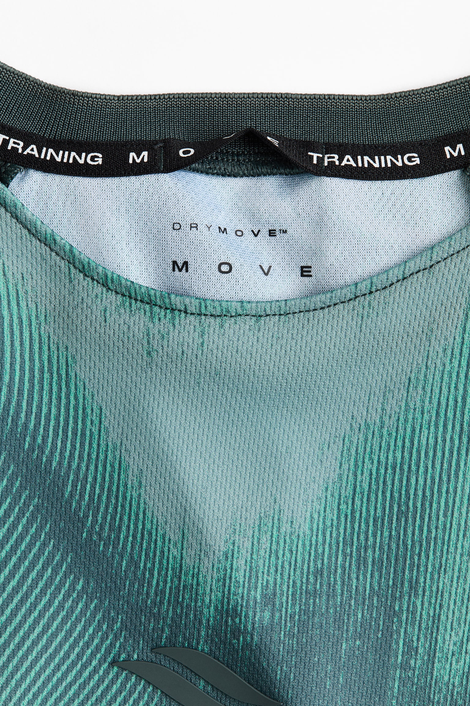 Мужской топ H&M Move Regular-Fit Soccer Jersey with DryMove™, цвет: Сосновый зелёный — фото 7