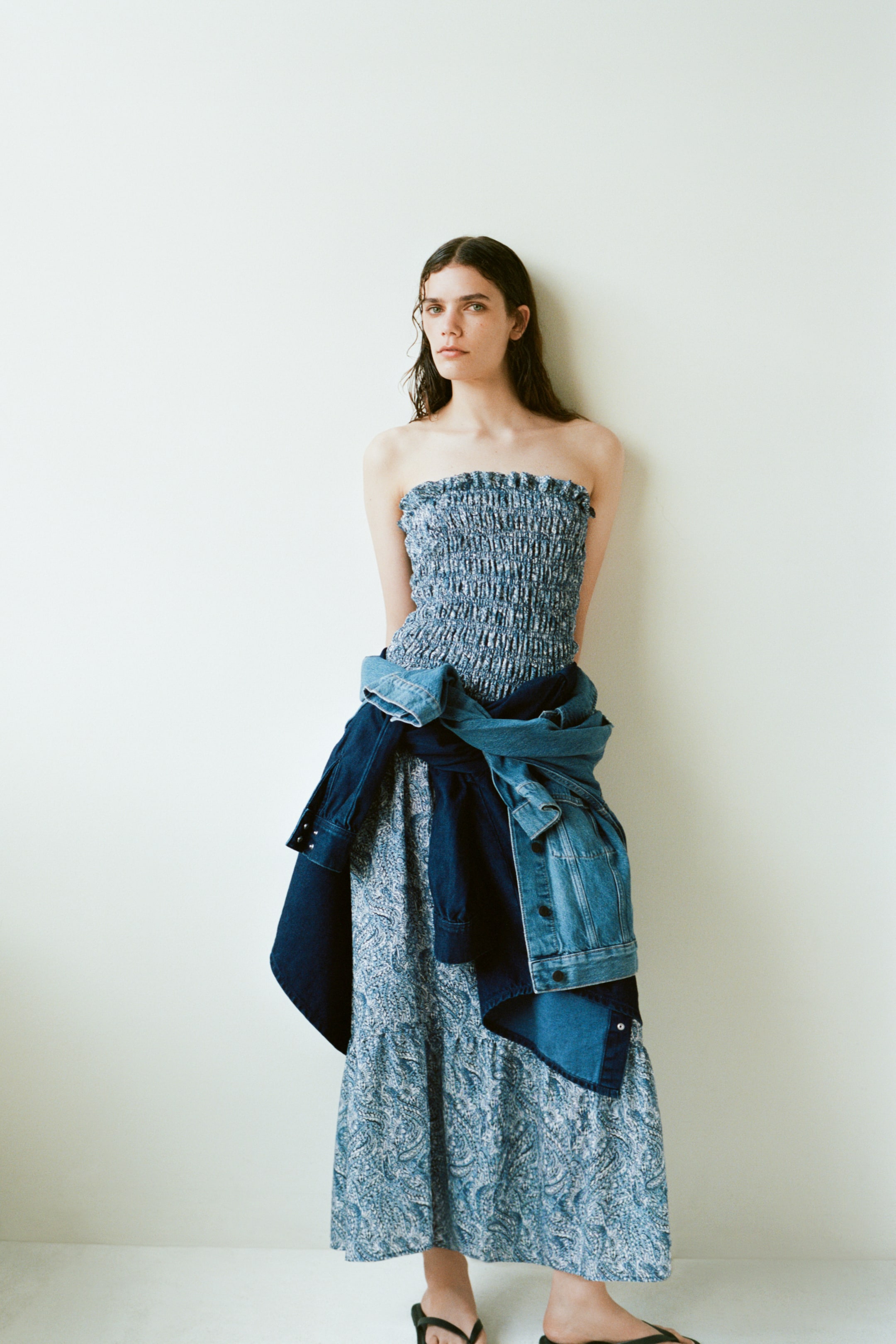 Smocked Bandeau Dress