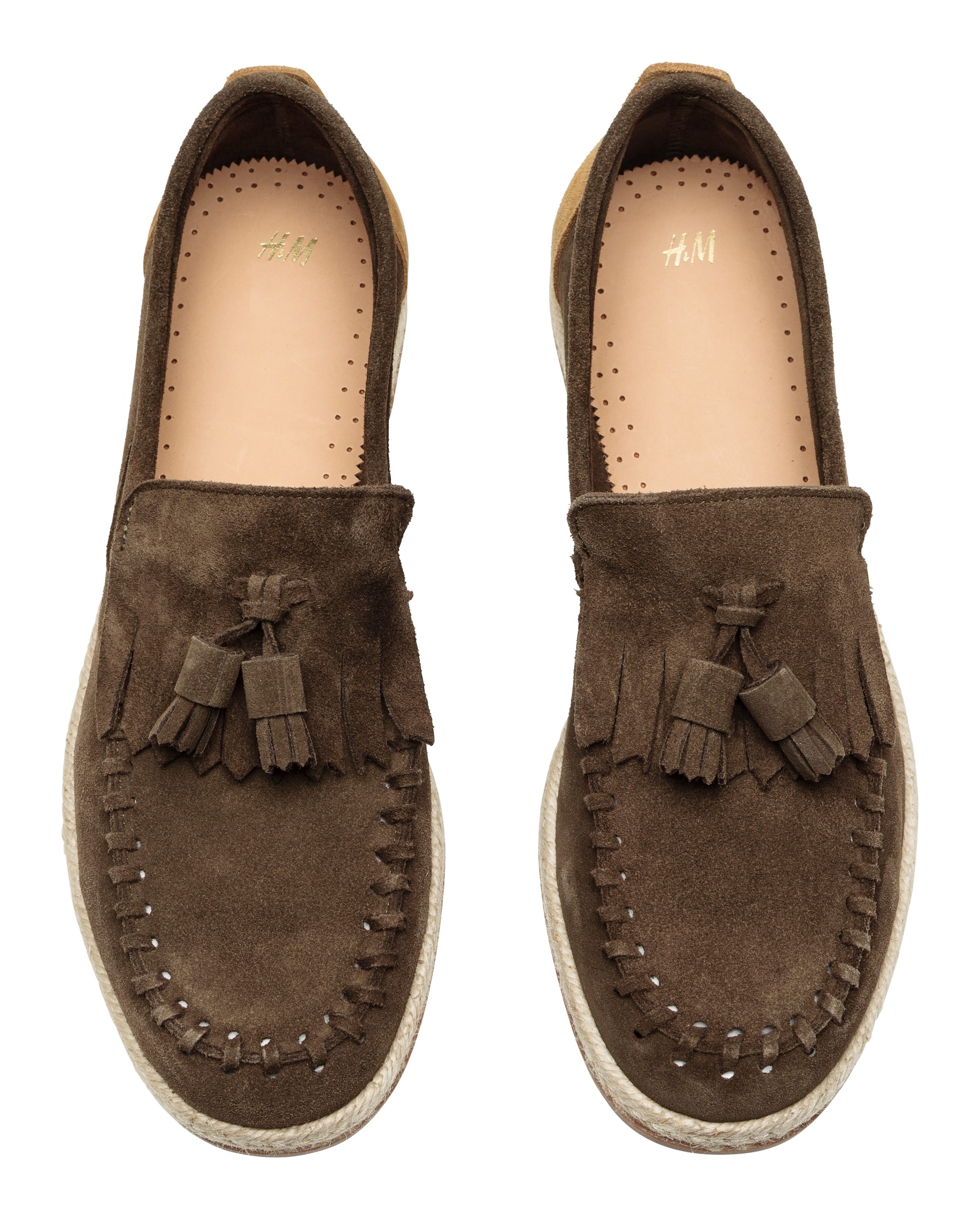 Näytä suurempi kuva: Nahkaiset loaferit - Tumma khakinruskea - MIEHET | H&M FI 2