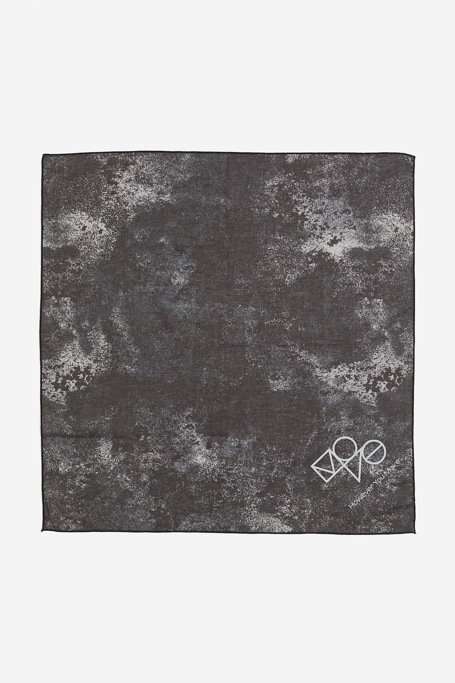 Activewear Scarf In DryMove™ - Dark grey/Pattern - 3