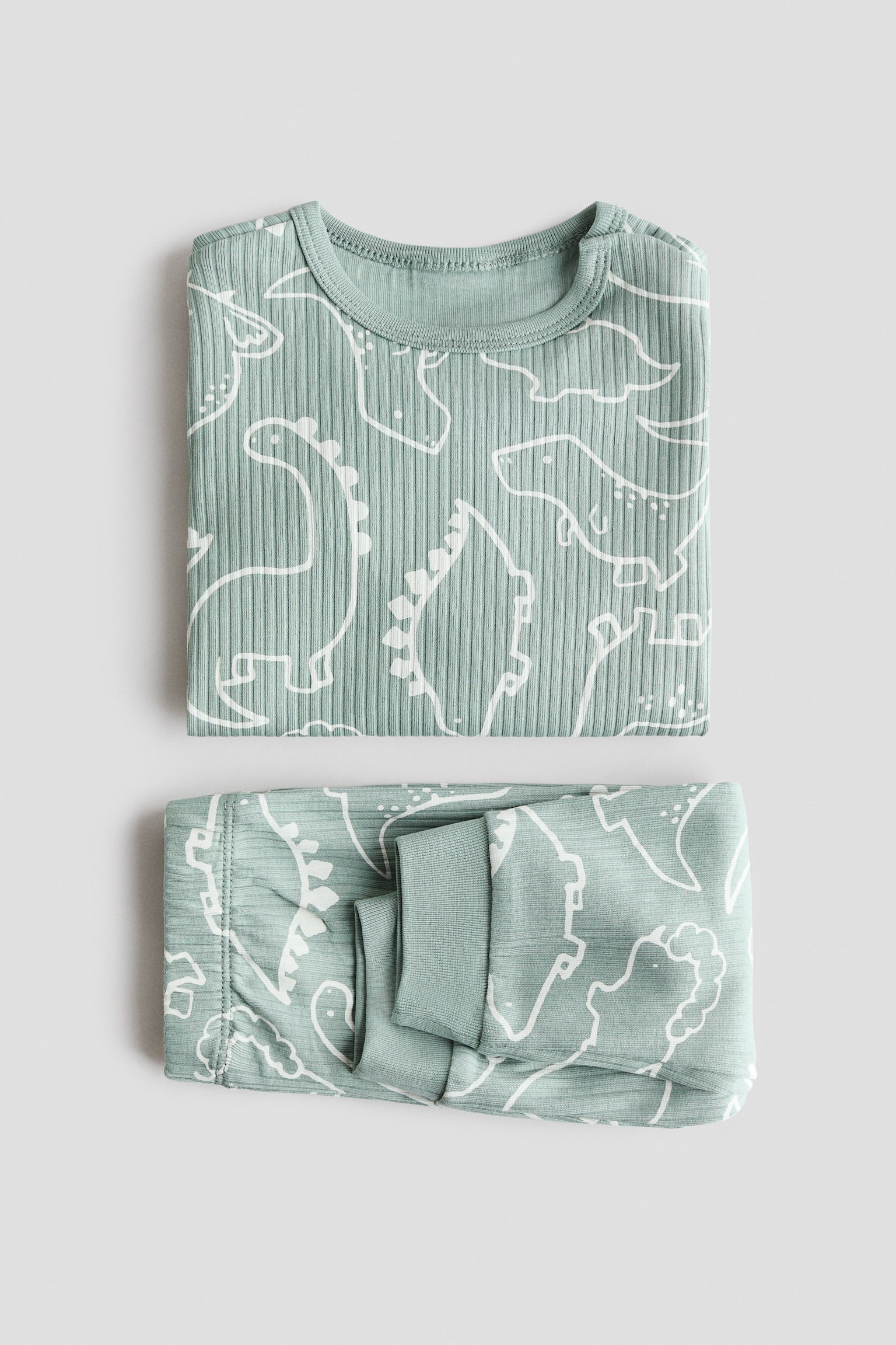 Cotton pyjamas - Light green/Dinosaurs/Blue/Anchors - 3