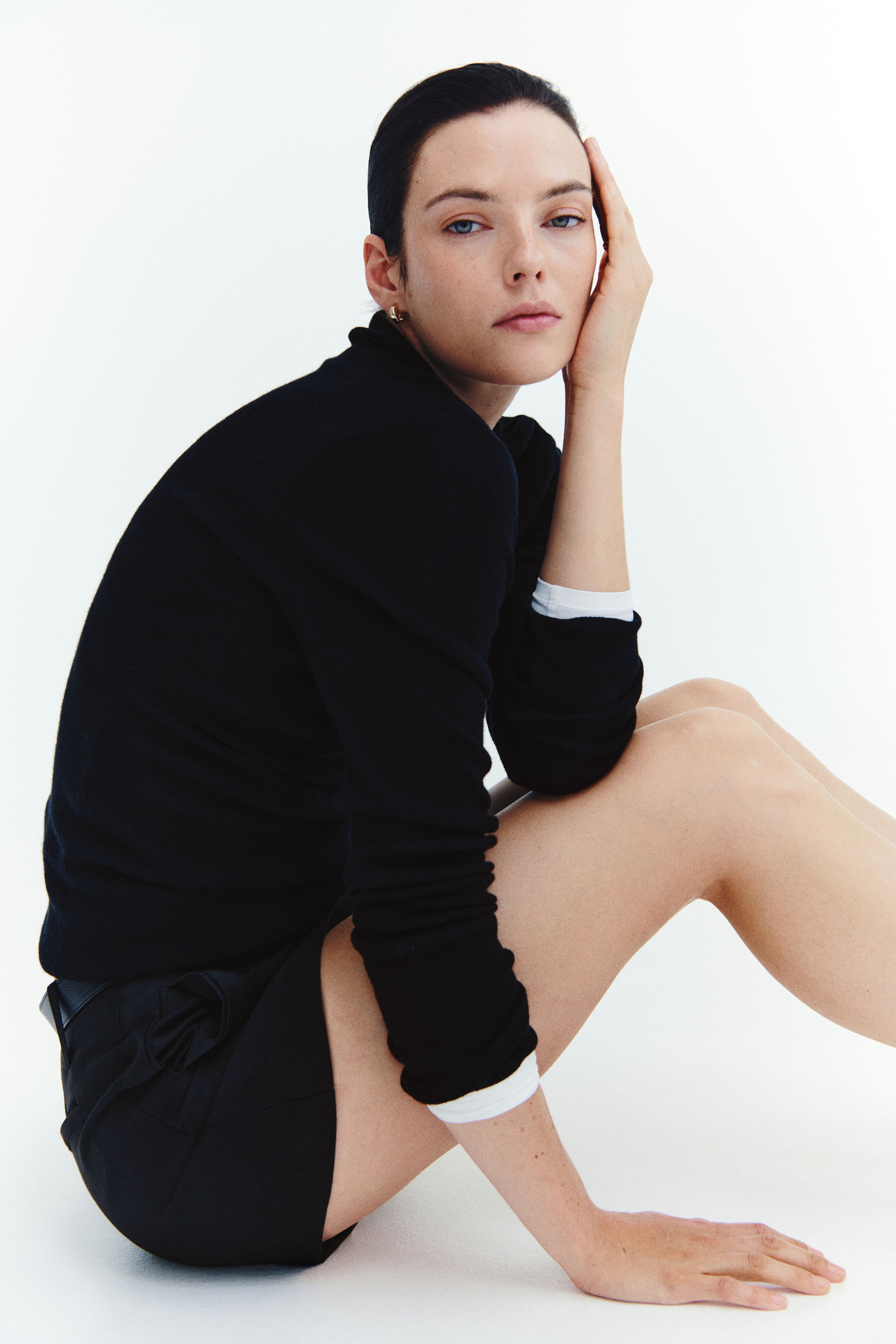 Fine-Knit Cashmere-Blend Top