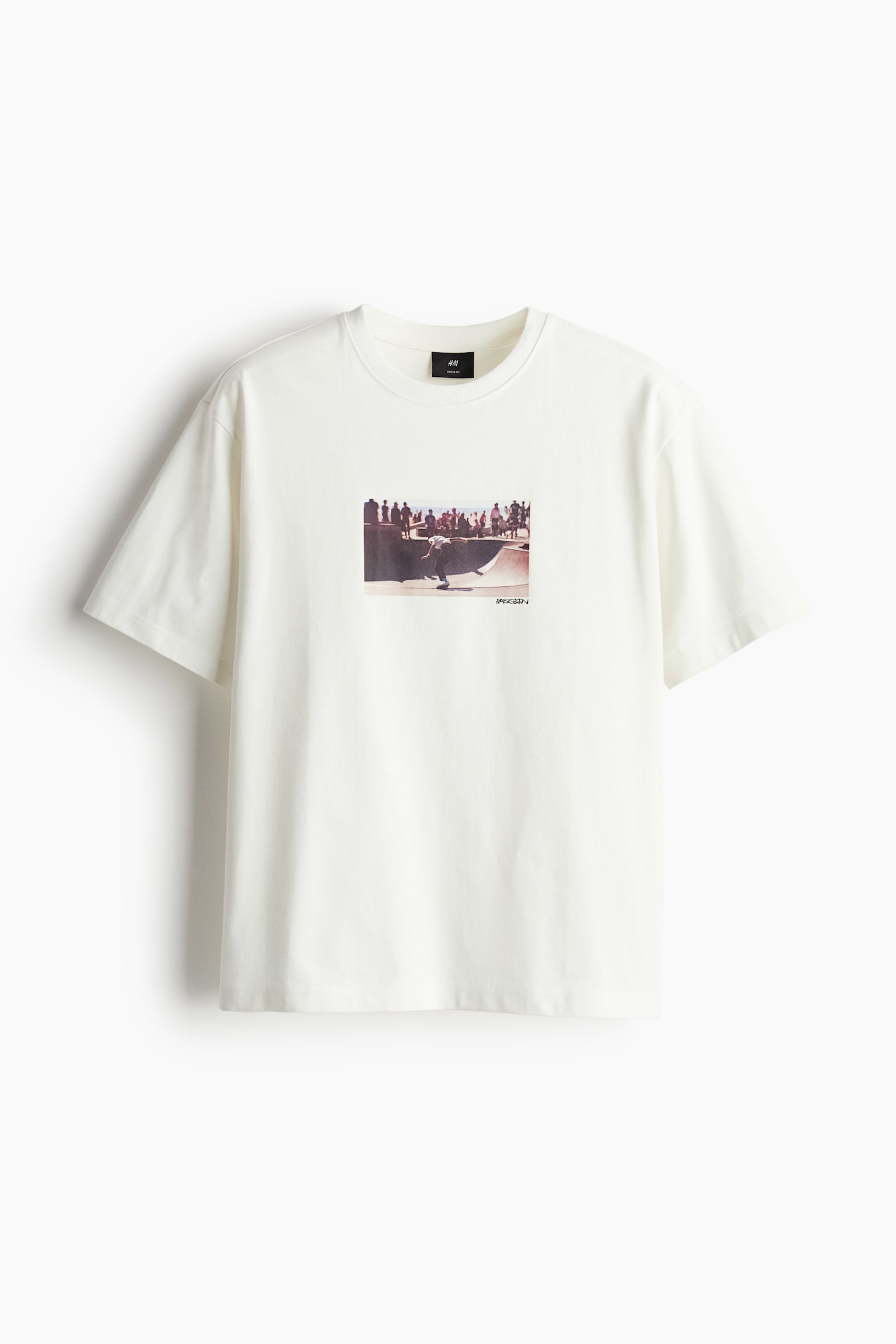 ルーズフィット プリントTシャツ - ホワイト／Passion/ブラック／Interested/ライトブルー／スケートボーダー/クリーム／I Love LA/dc/dc - 1