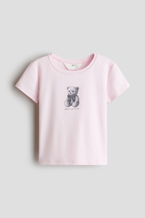 Детские футболки H&M Cotton T-Shirt with Printed Motif