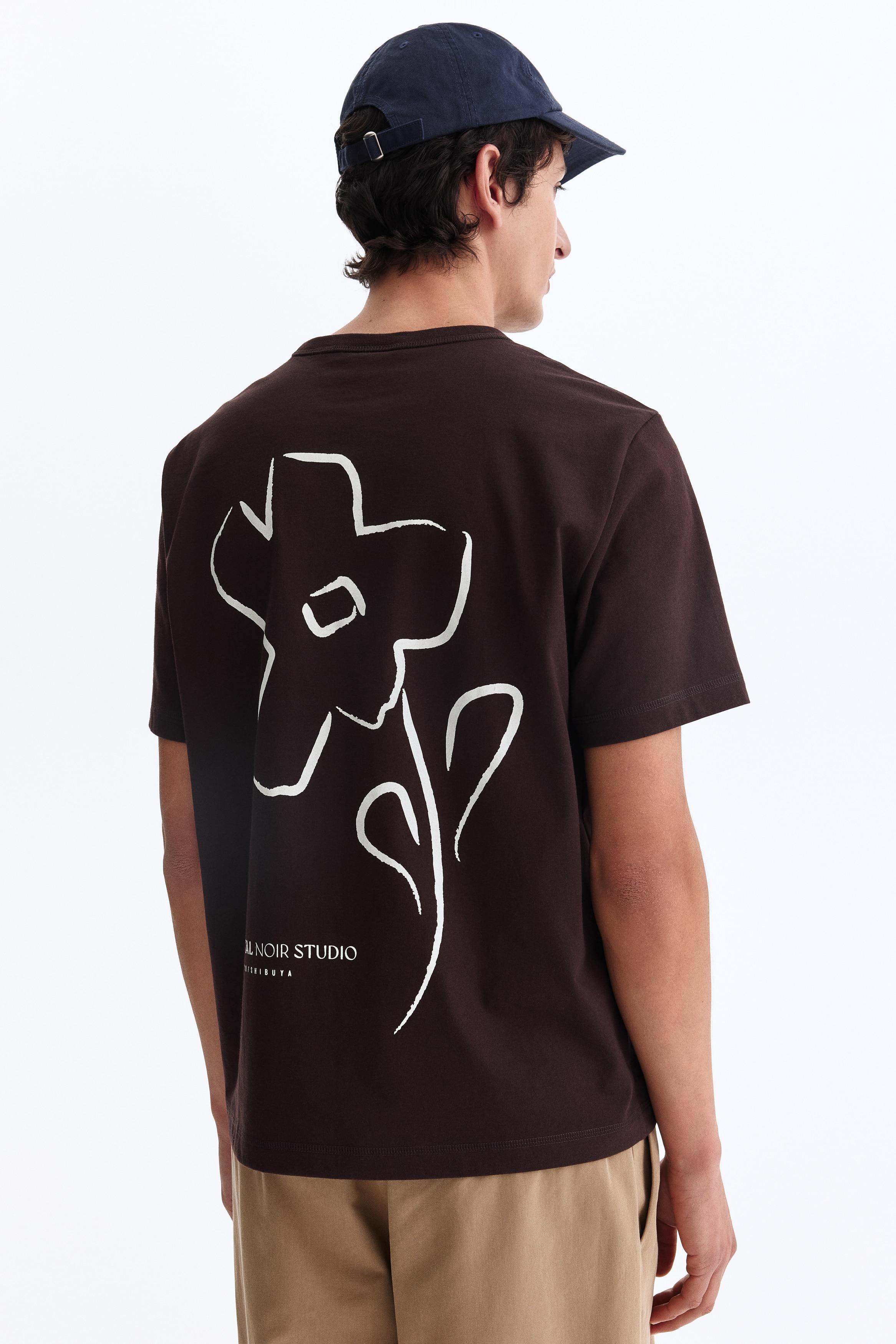 Regular-Fit COOLMAX® T-Shirt - Dark brown/Petal Noir Studio - Men