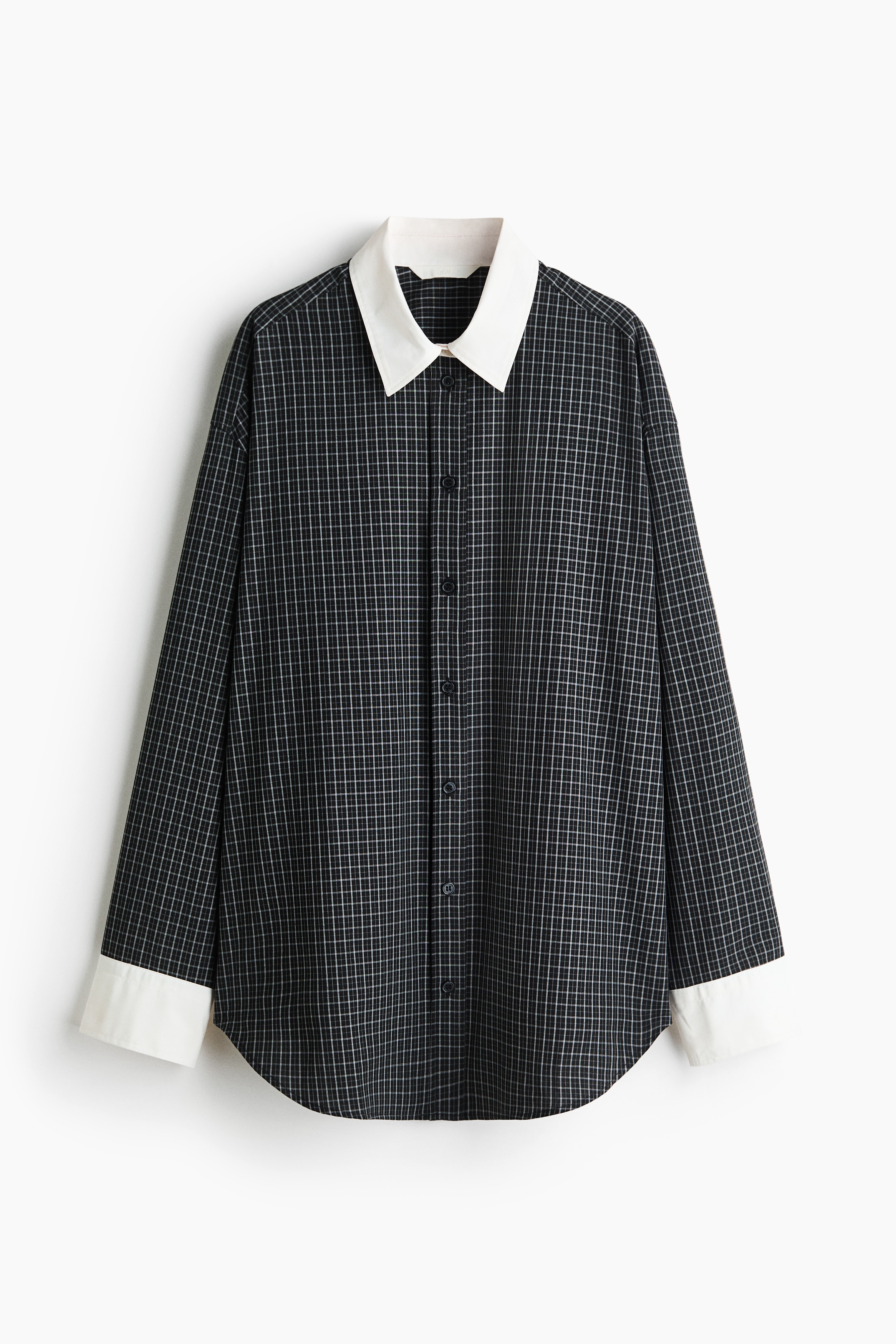 Oversized shirt - Anthracite grey/Checked/Cream/Checked/White/Red/Striped/Light blue